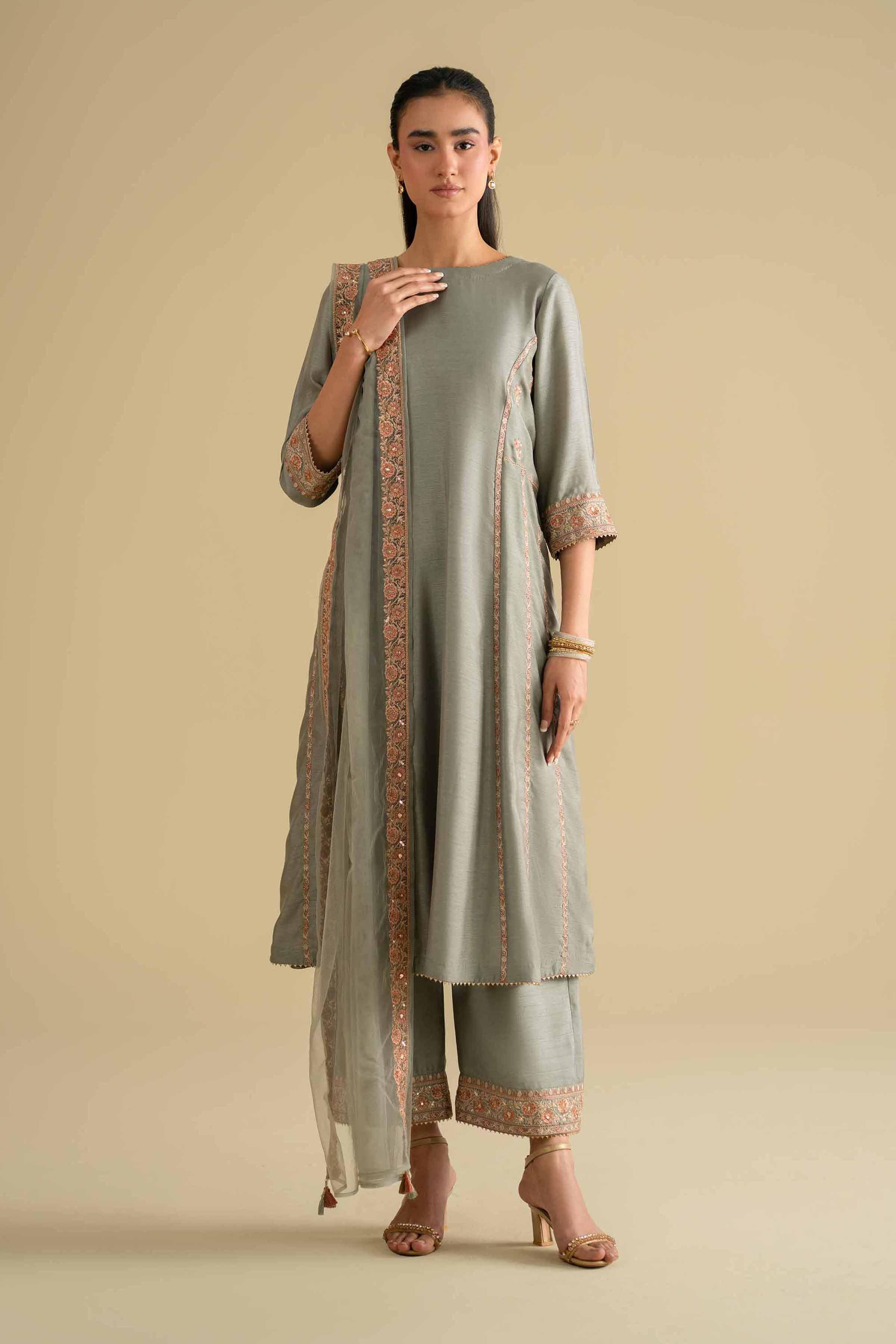 3 Piece - Embroidered Suit - KFE26-233 for Women - Pret Collection | Nishat | Shop Online