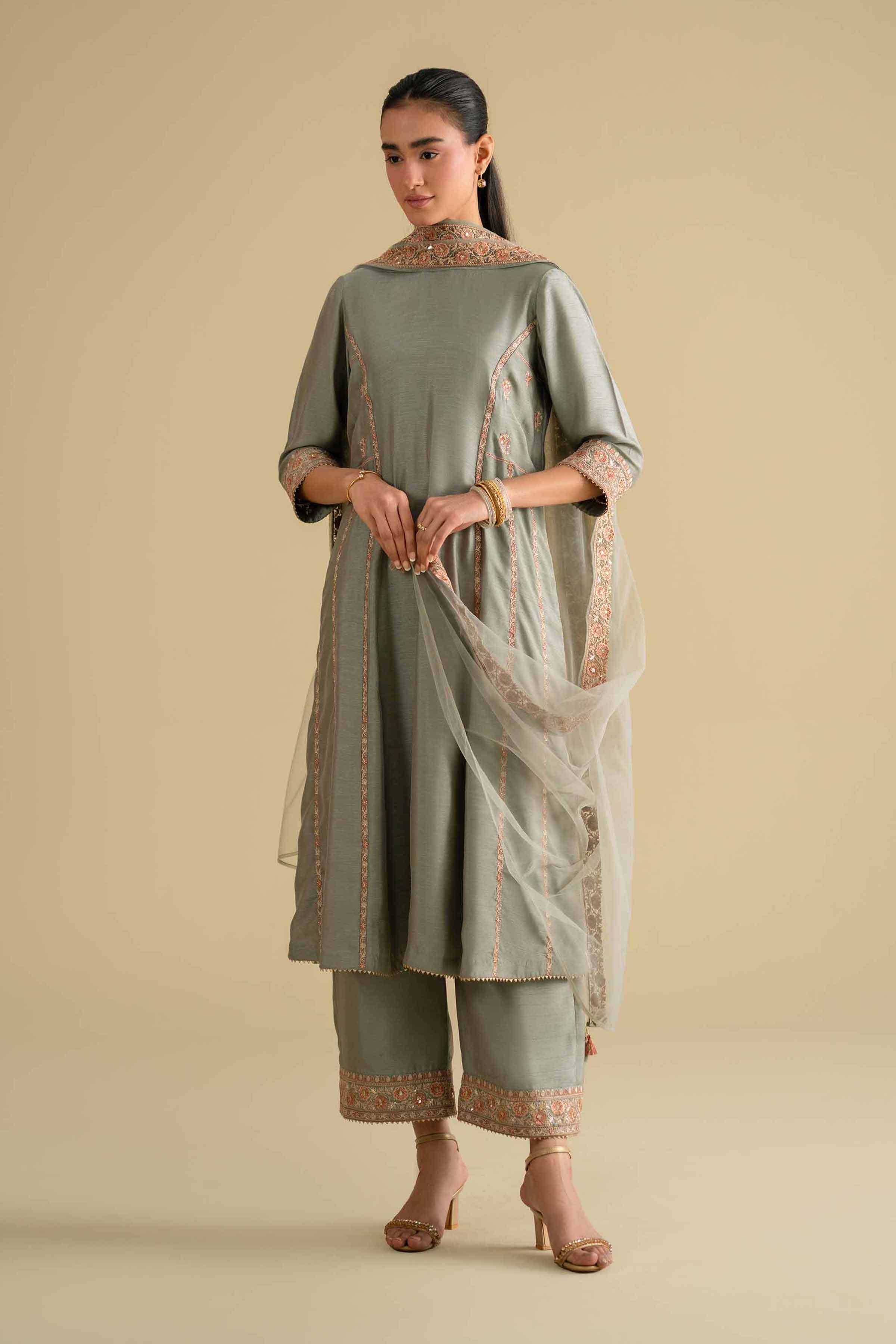 3 Piece - Embroidered Suit - KFE26-233 for Women - Pret Collection | Nishat | Shop Online