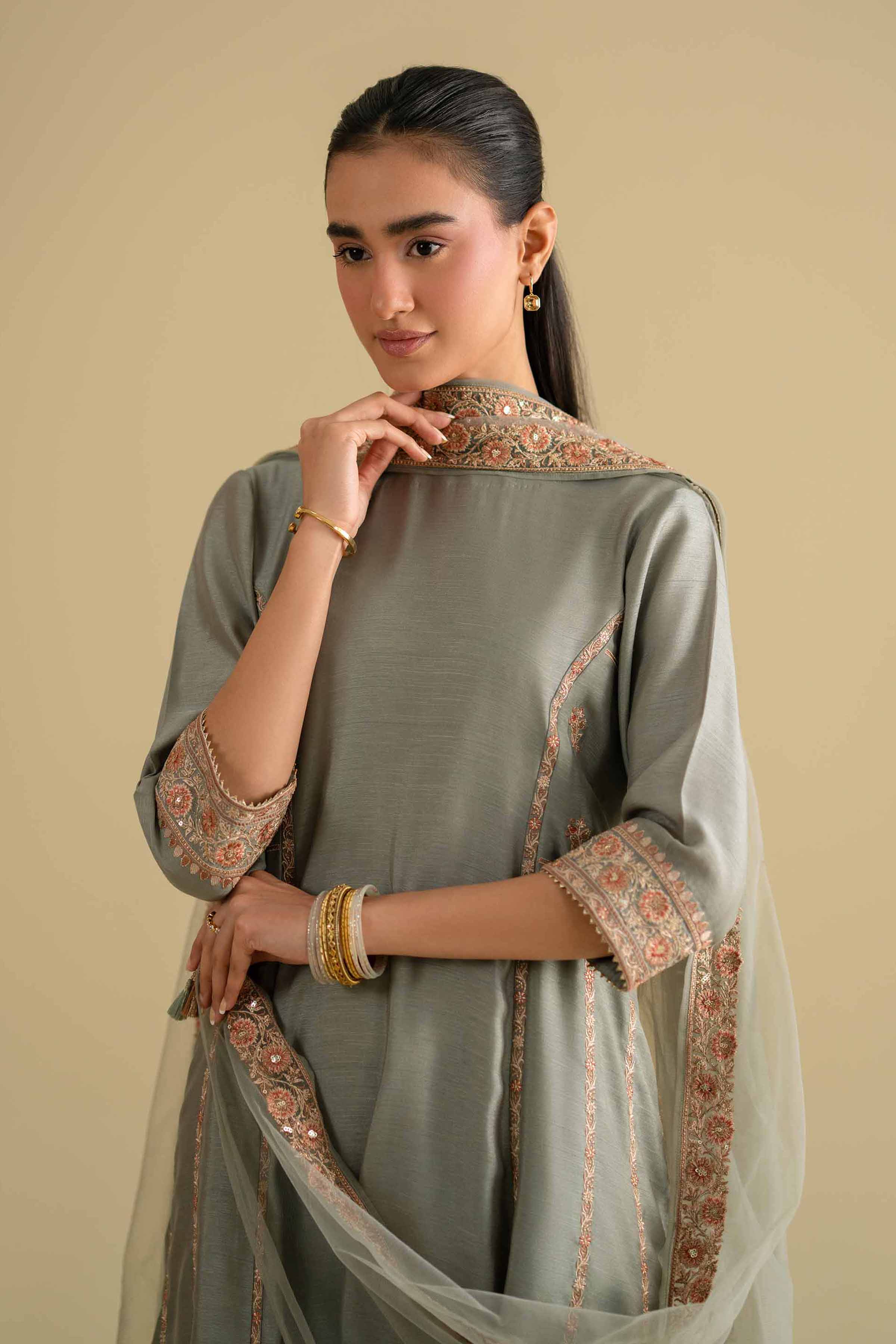 3 Piece - Embroidered Suit - KFE26-233 for Women - Pret Collection | Nishat | Shop Online