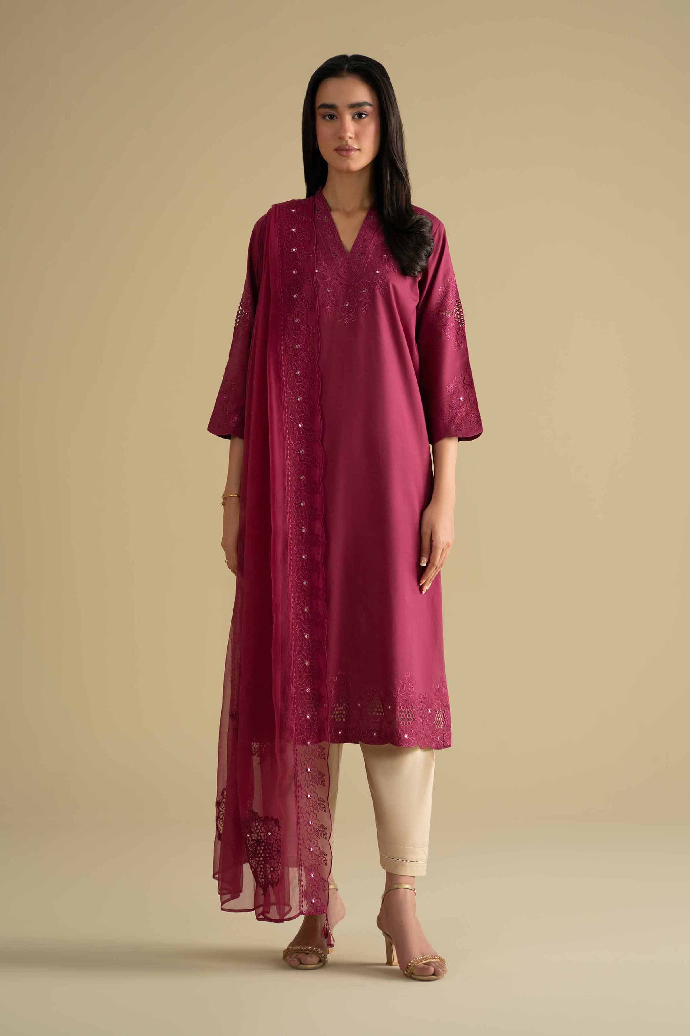 2 Piece - Embroidered Suit - KFE26-24 for Women - Pret Collection | Nishat | Shop Online