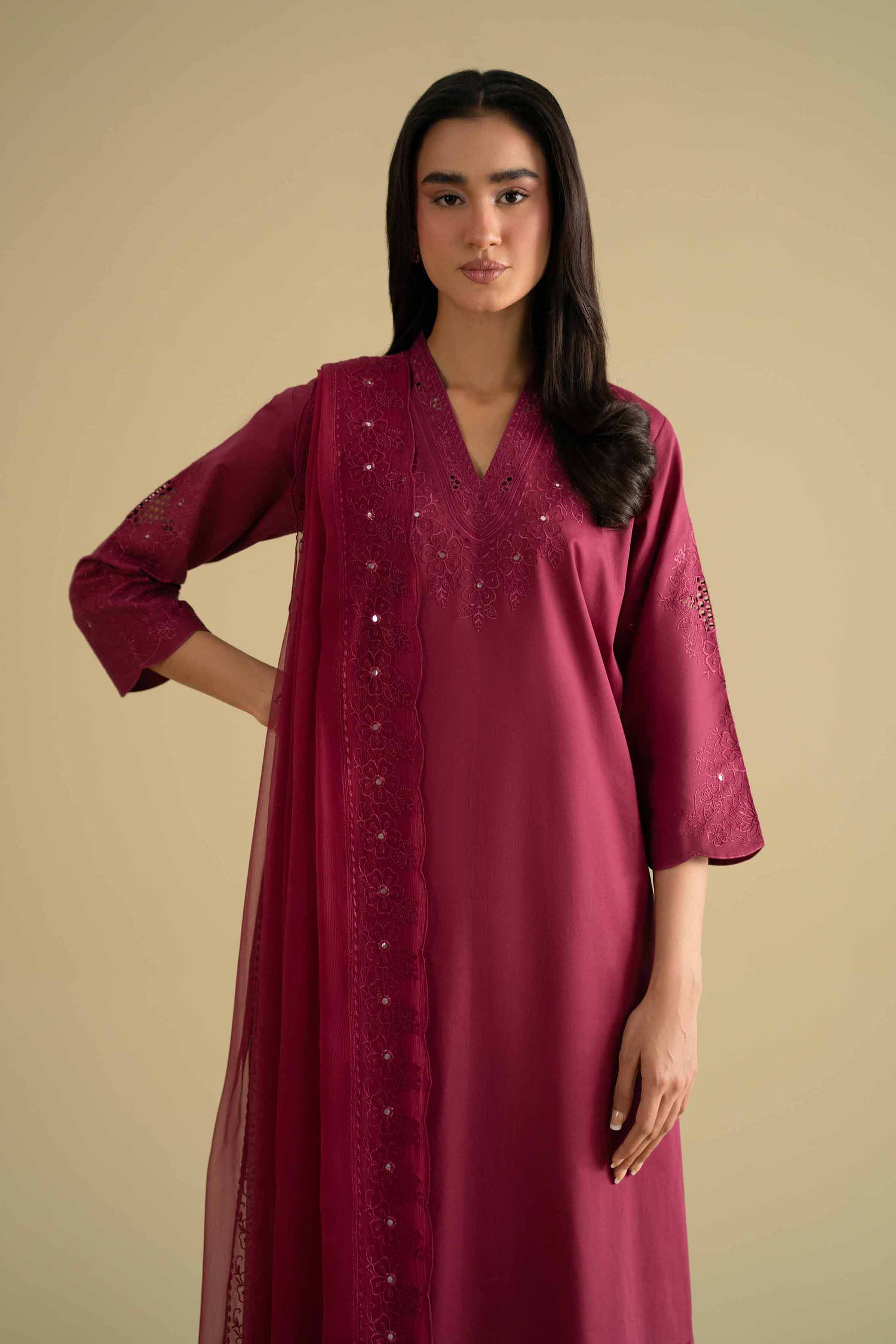 2 Piece - Embroidered Suit - KFE26-24 for Women - Pret Collection | Nishat | Shop Online