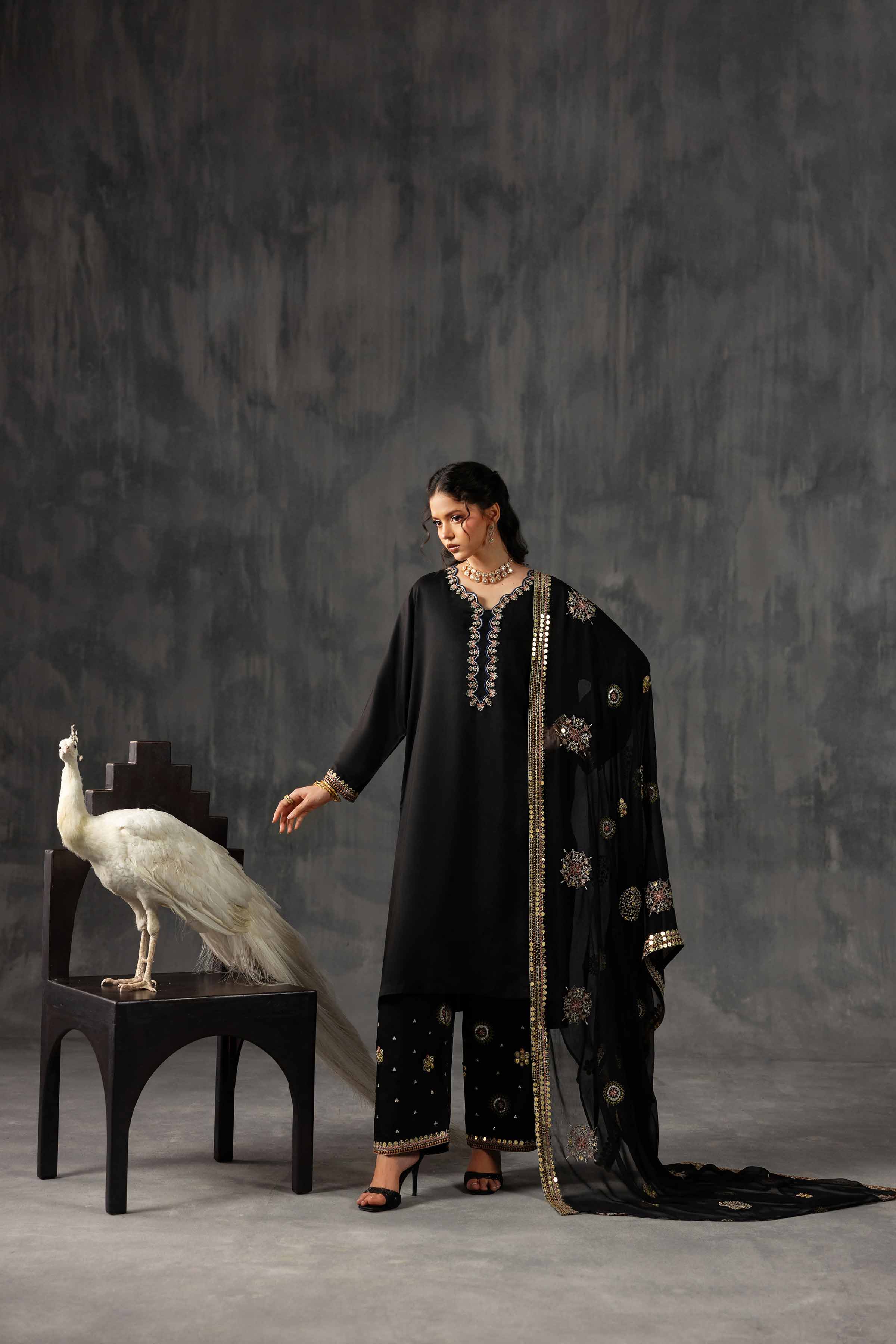 3 Piece - Embroidered Suit - KFE26-35