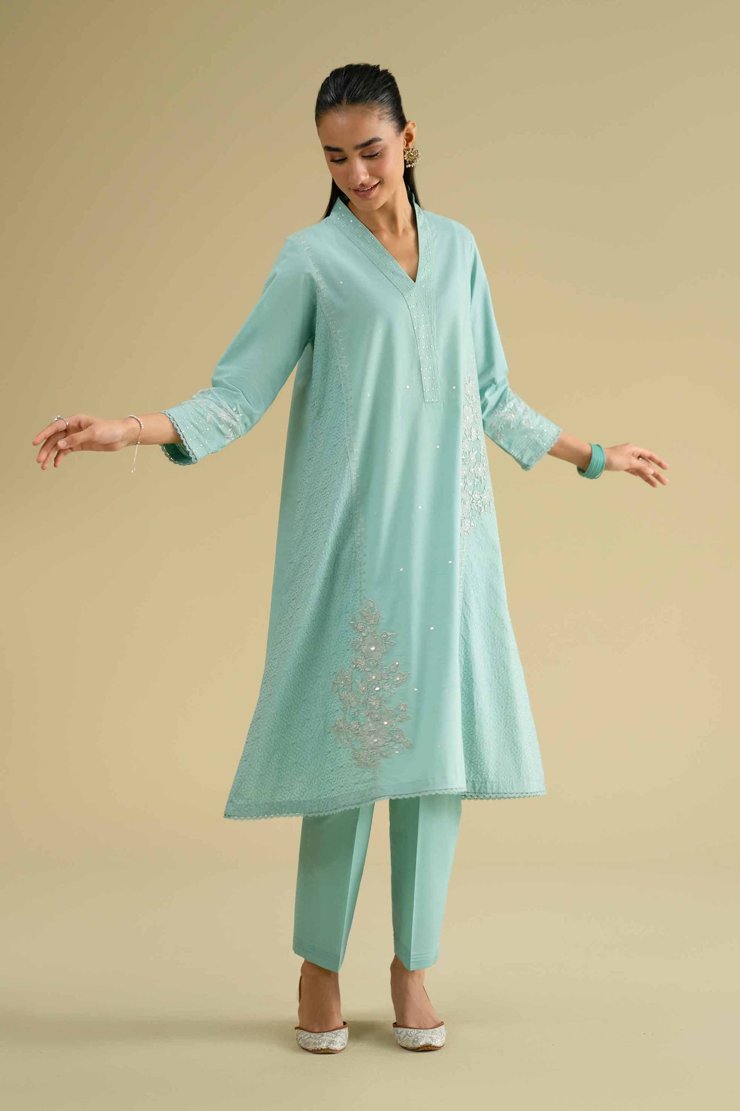 2 Piece - Embroidered Suit - KFE26-43 for Women - Pret Collection | Nishat | Shop Online