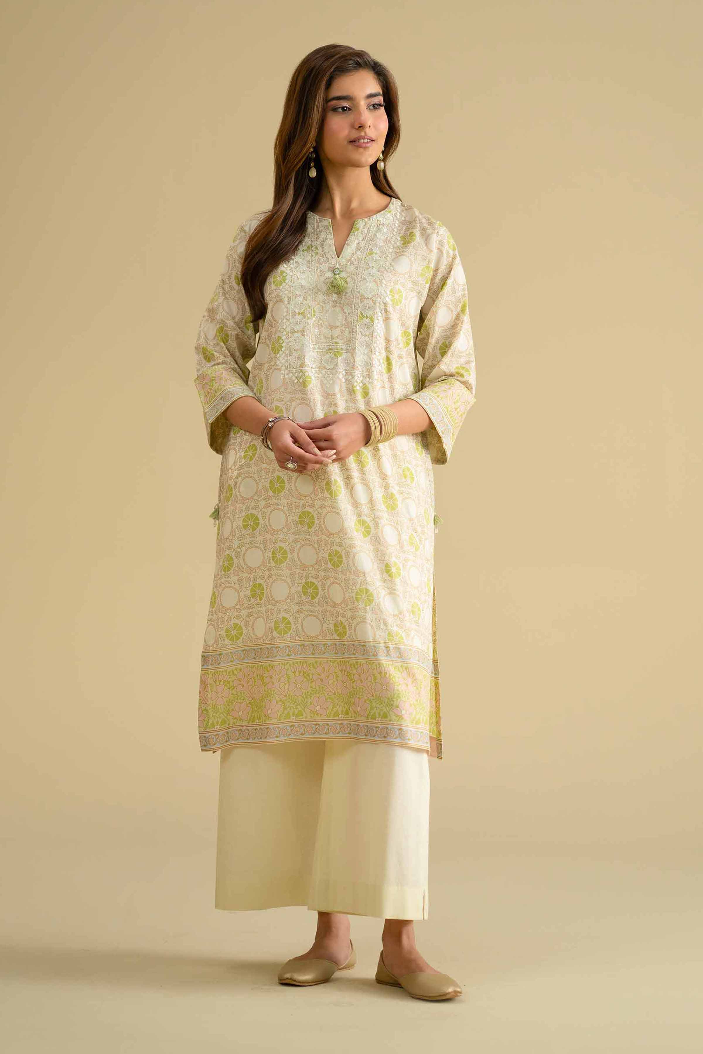 2 Piece - Printed Embroidered Suit - KFE26-63 for Women - Pret Collection | Nishat | Shop Online