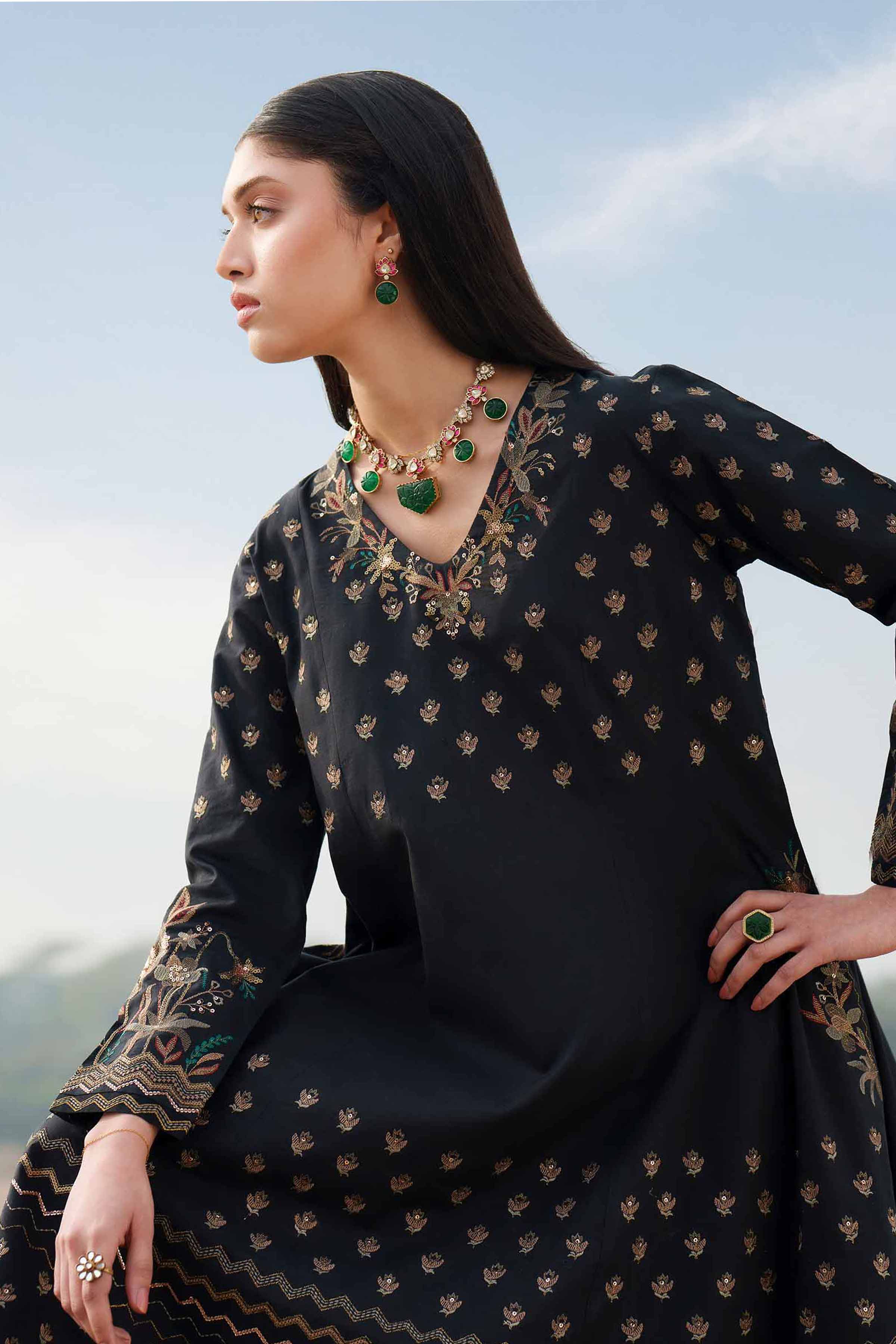 2 Piece - Embroidered Suit - KFE26-67 for Women - Pret Collection | Nishat | Shop Online