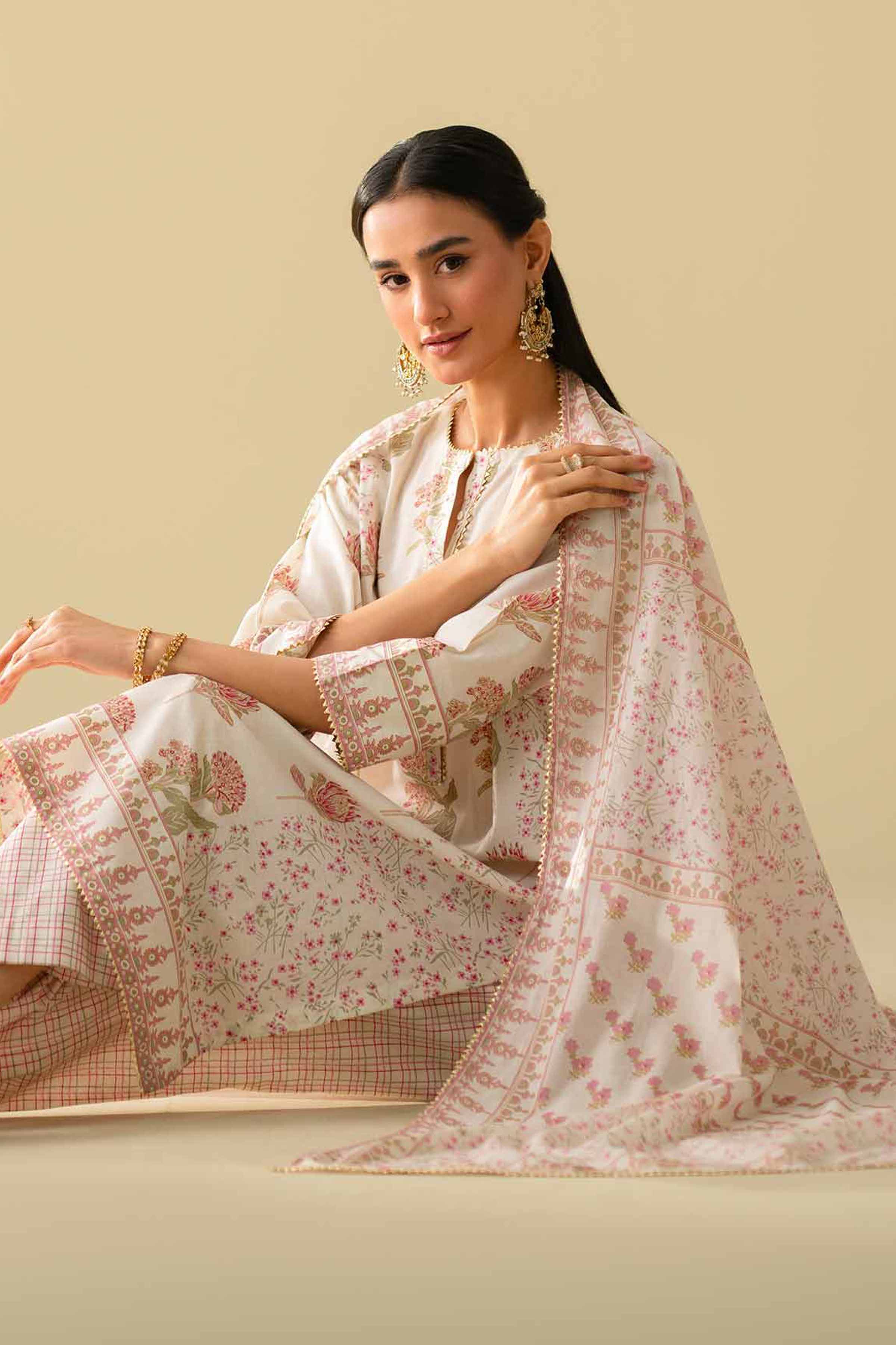 3 Piece - Printed Suit - KFE26-78 for Women - Pret Collection | Nishat | Shop Online