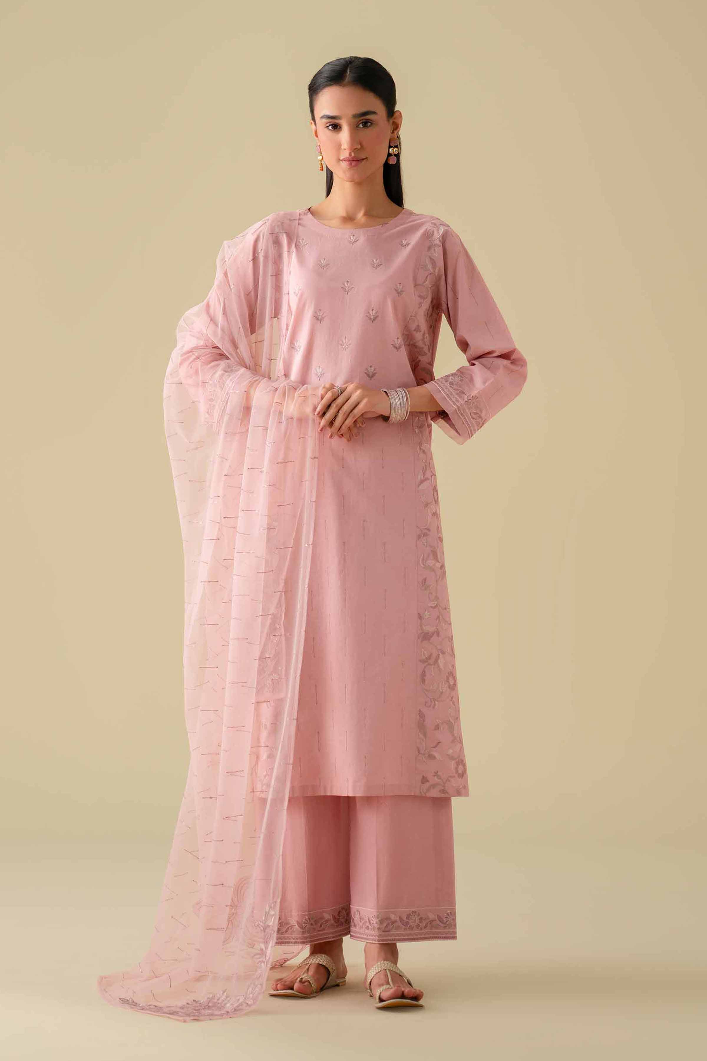 3 Piece - Embroidered Suit - KFE26-80 for Women - Pret Collection | Nishat | Shop Online