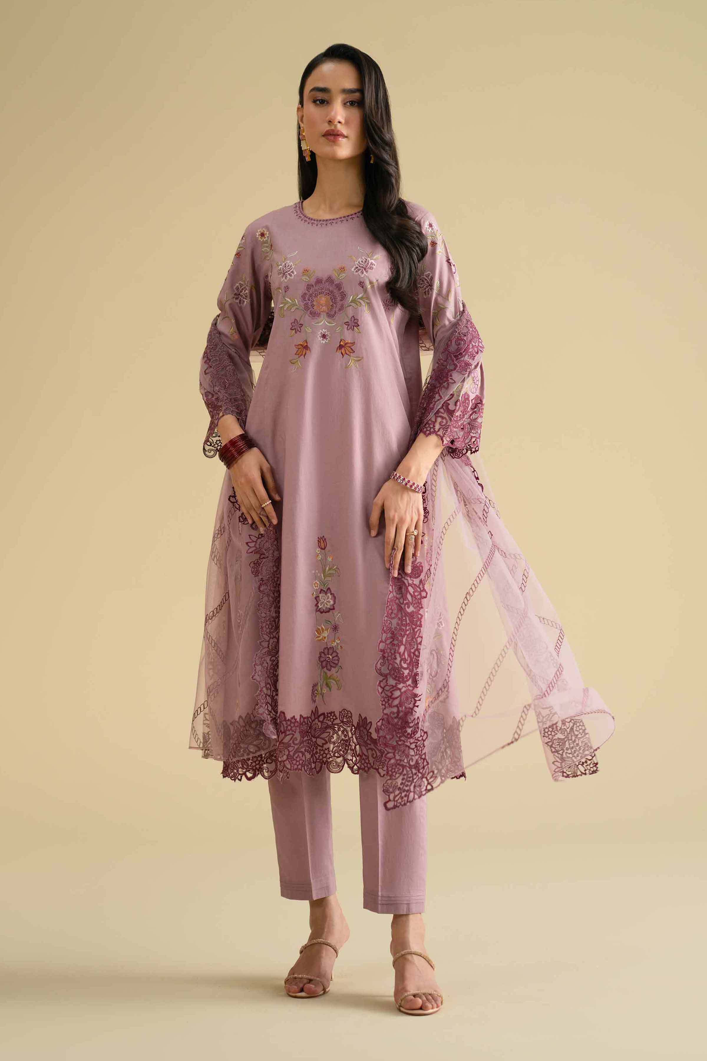 3 Piece - Embroidered Suit - KFE26-86 for Women - Pret Collection | Nishat | Shop Online