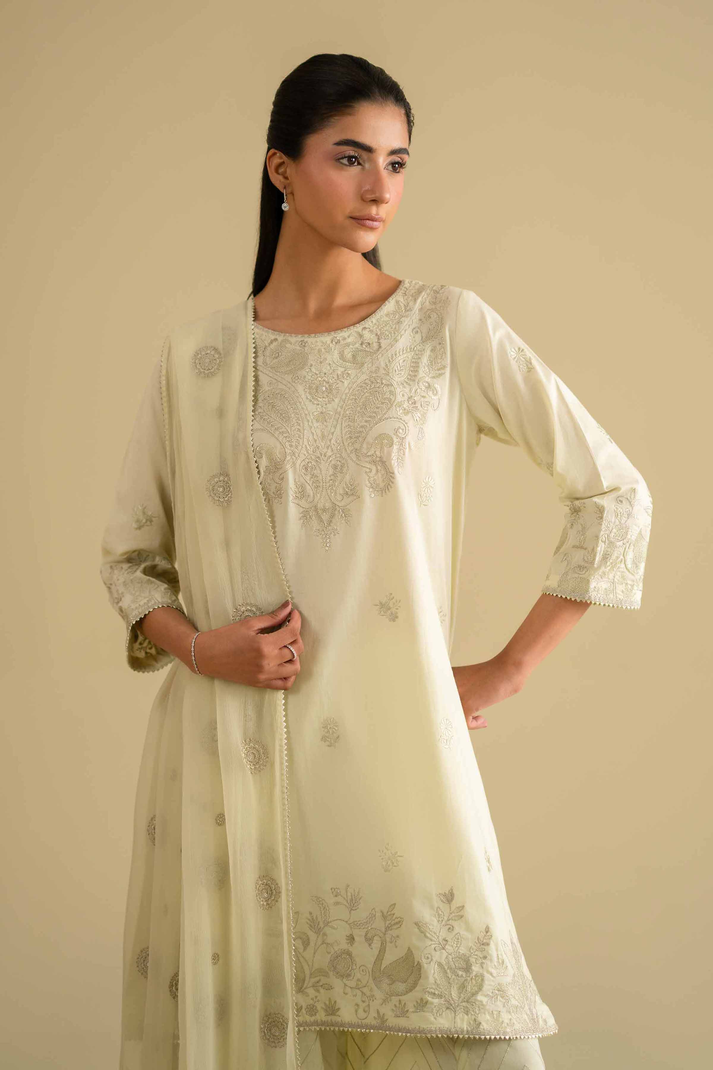 3 Piece - Embroidered Suit - KFE26-88 for Women - Pret Collection | Nishat | Shop Online