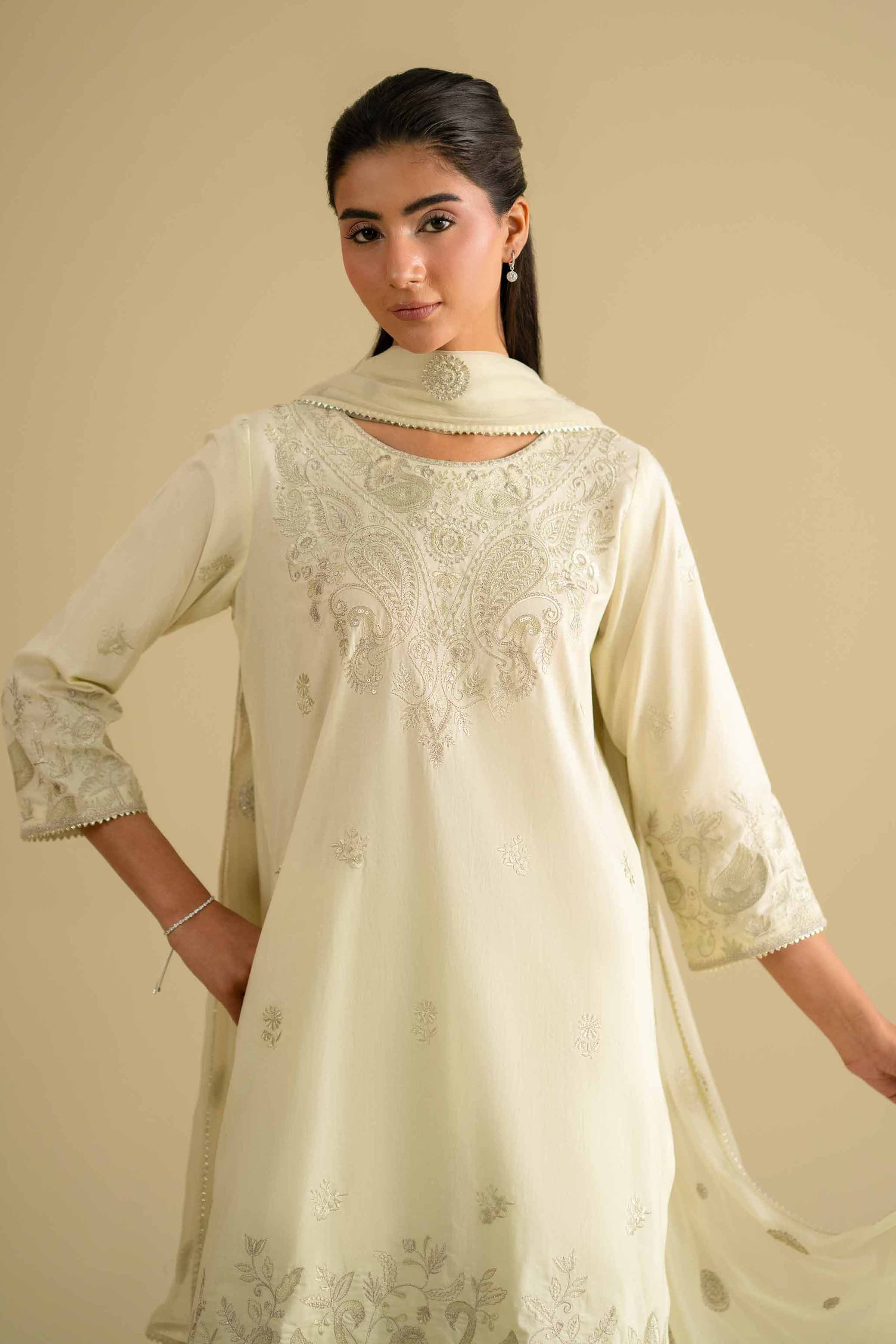 3 Piece - Embroidered Suit - KFE26-88 for Women - Pret Collection | Nishat | Shop Online