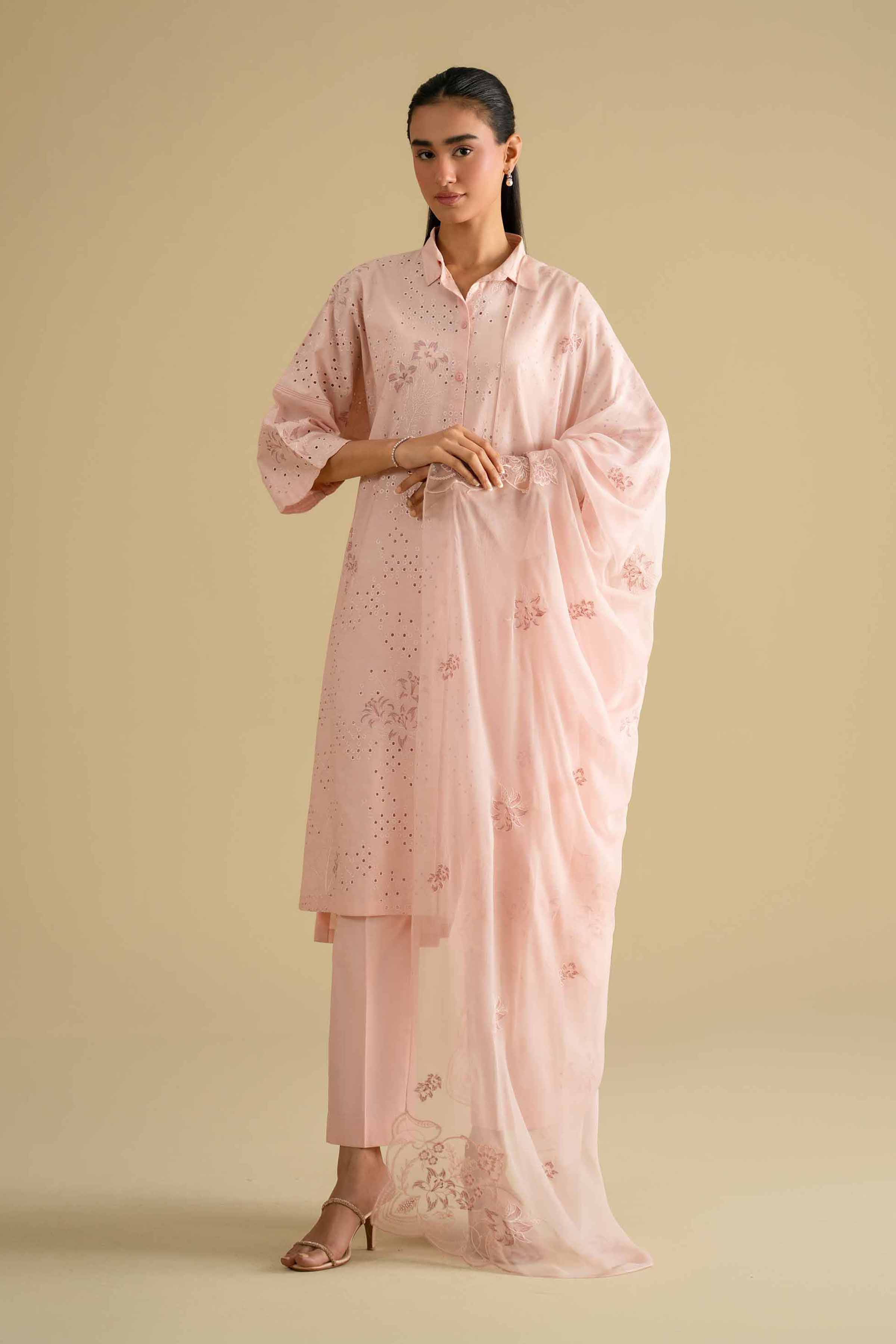 3 Piece - Embroidered Suit - KFE26-89 for Women - Pret Collection | Nishat | Shop Online