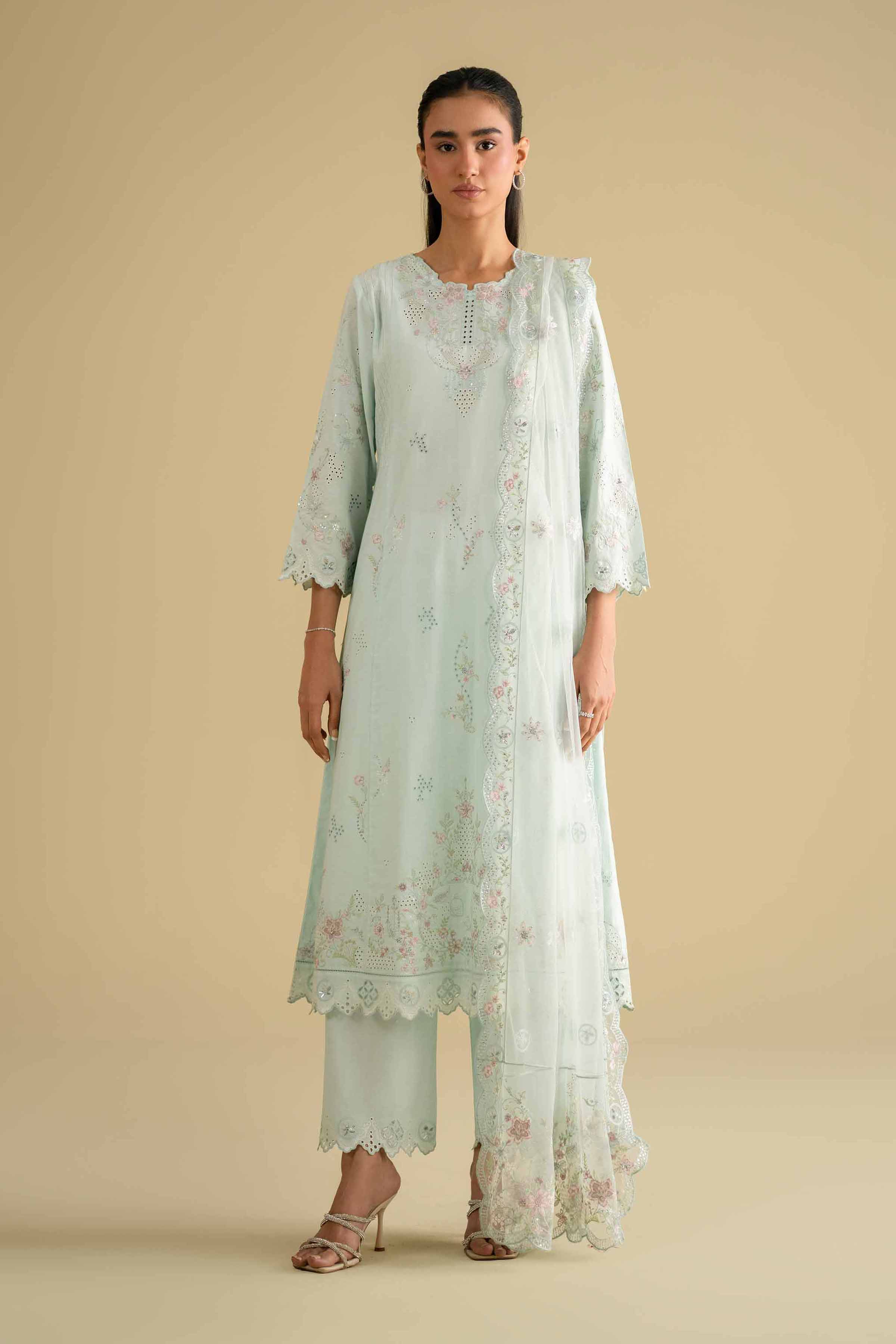 3 Piece - Embroidered Suit - KFE26-91 for Women - Pret Collection | Nishat | Shop Online
