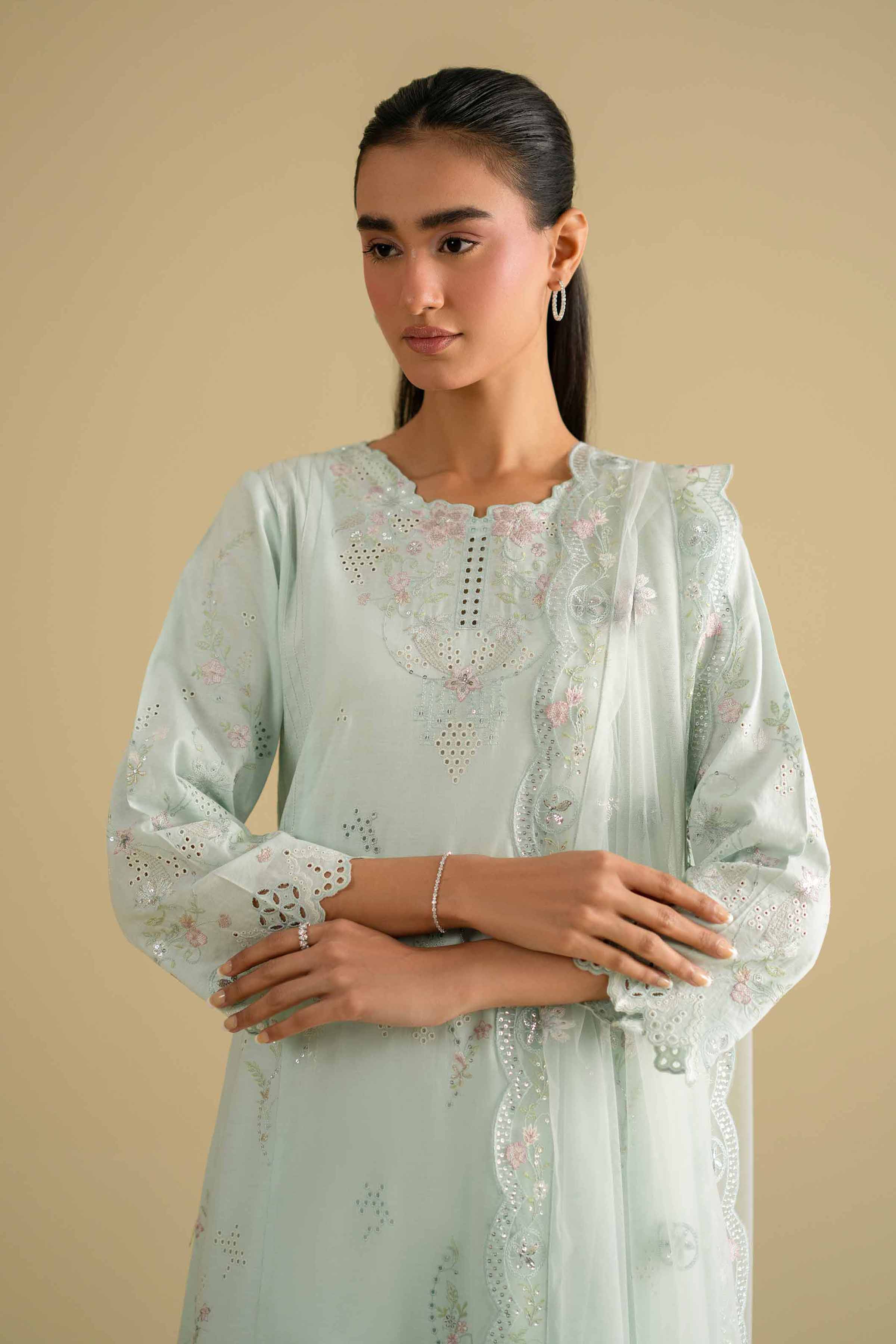 3 Piece - Embroidered Suit - KFE26-91 for Women - Pret Collection | Nishat | Shop Online