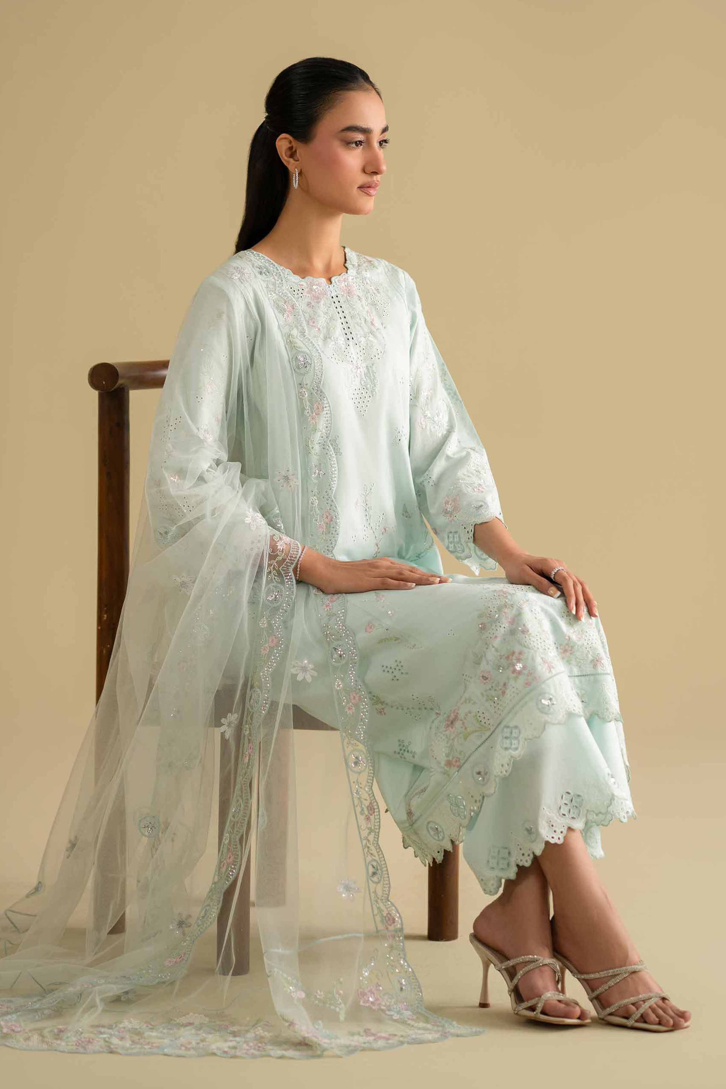 3 Piece - Embroidered Suit - KFE26-91 for Women - Pret Collection | Nishat | Shop Online