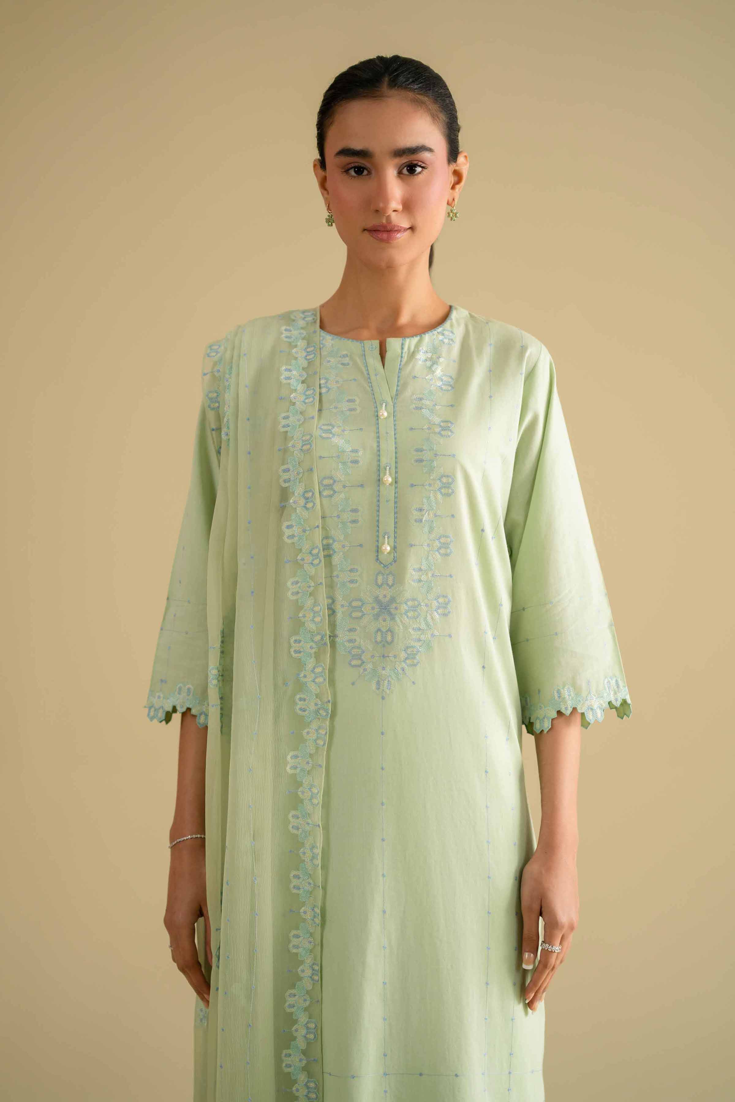 3 Piece - Embroidered Suit - KFE26-93 for Women - Pret Collection | Nishat | Shop Online