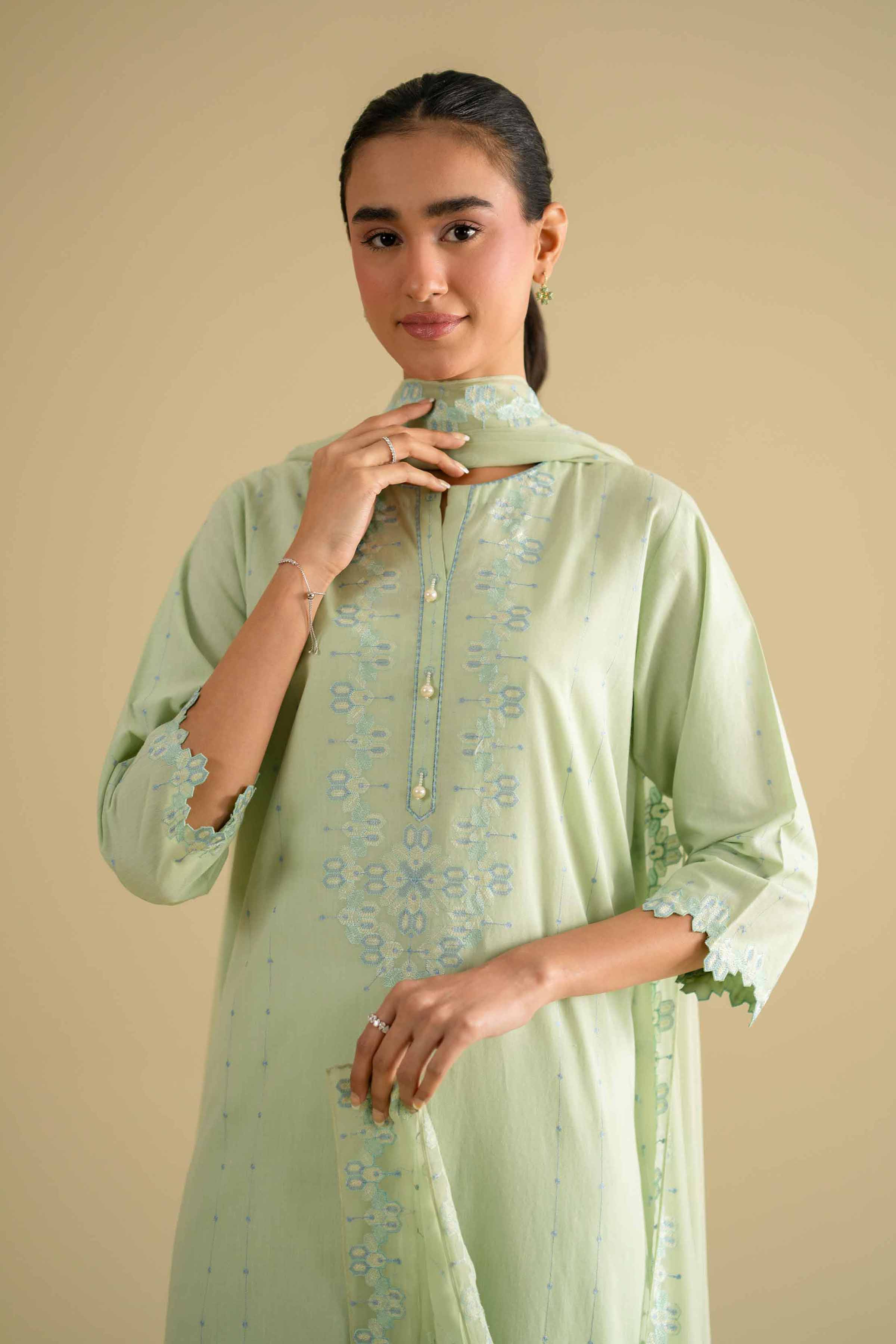 3 Piece - Embroidered Suit - KFE26-93 for Women - Pret Collection | Nishat | Shop Online