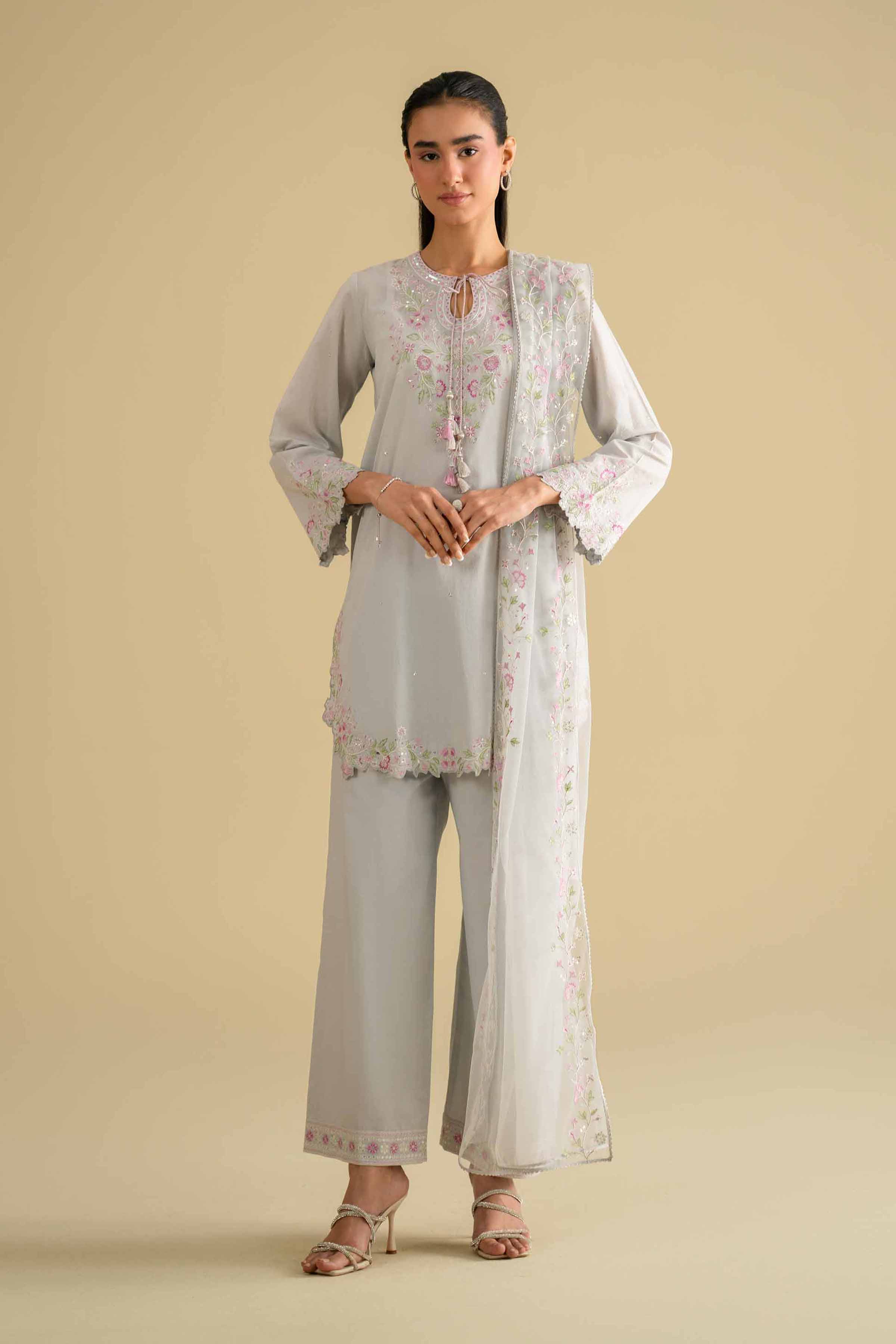 3 Piece - Embroidered Suit - KFE26-95 for Women - Pret Collection | Nishat | Shop Online