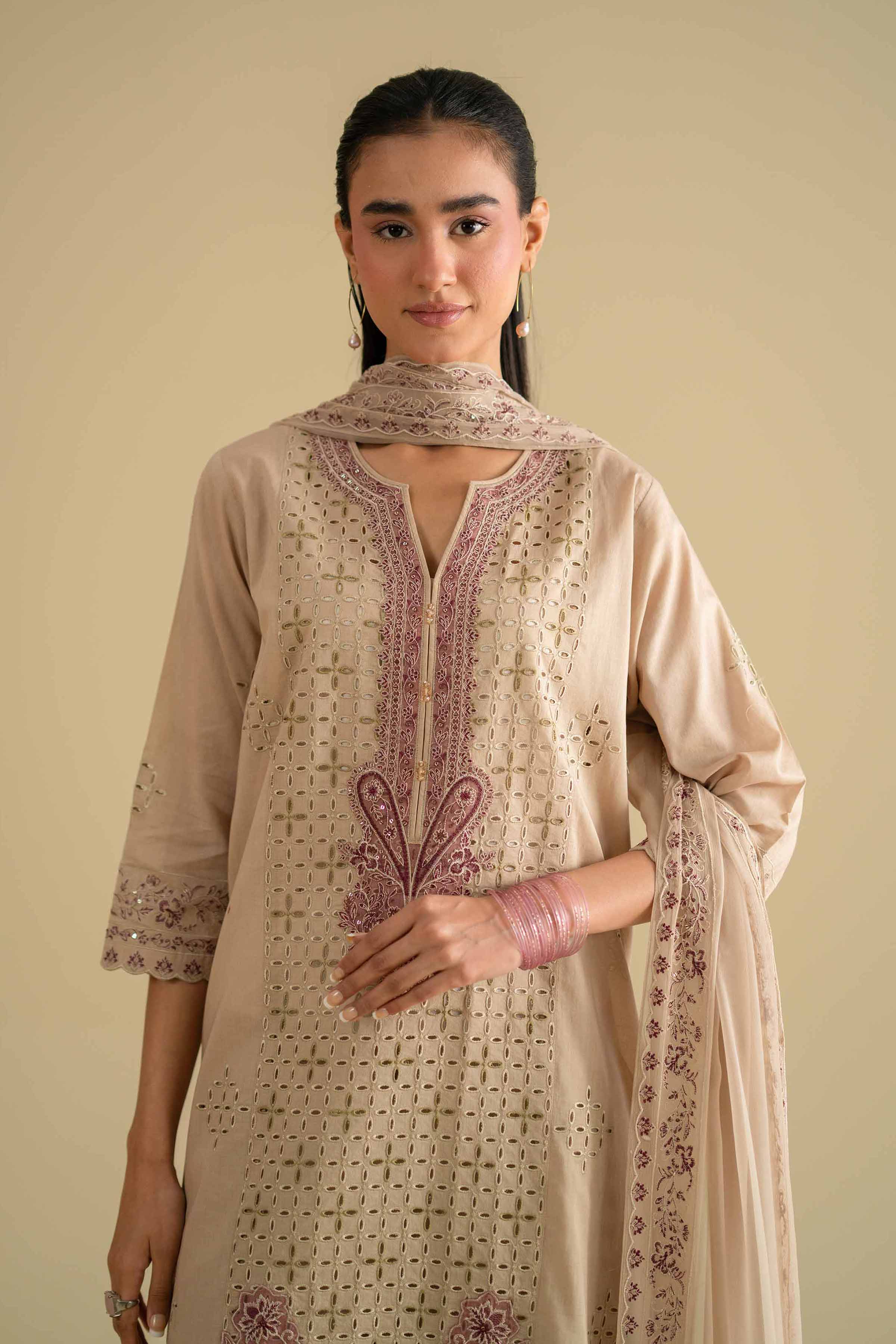 3 Piece - Embroidered Suit - KFE26-97 for Women - Pret Collection | Nishat | Shop Online