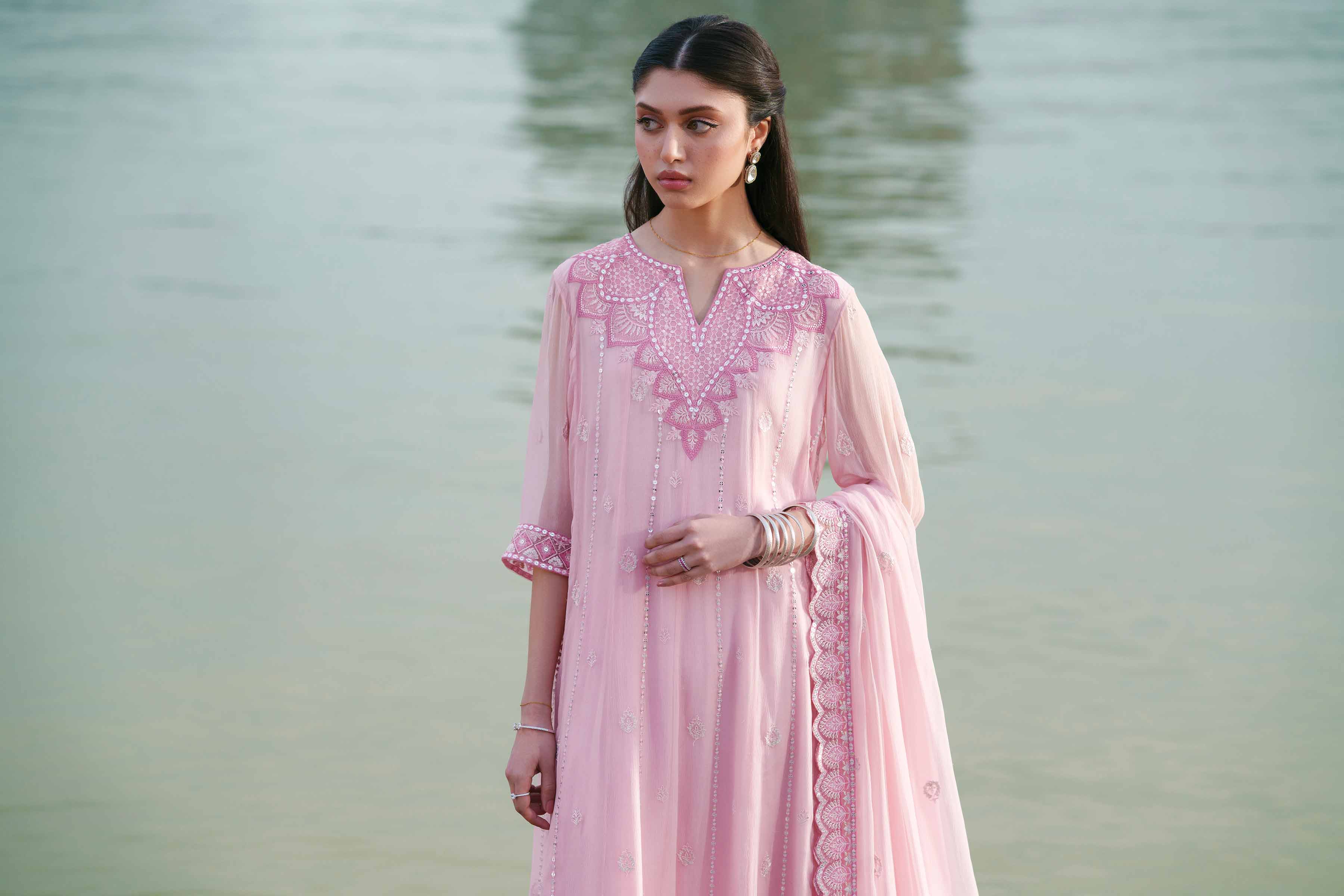 3 Piece - Embroidered Suit - KFE26-99 for Women - Pret Collection | Nishat | Shop Online