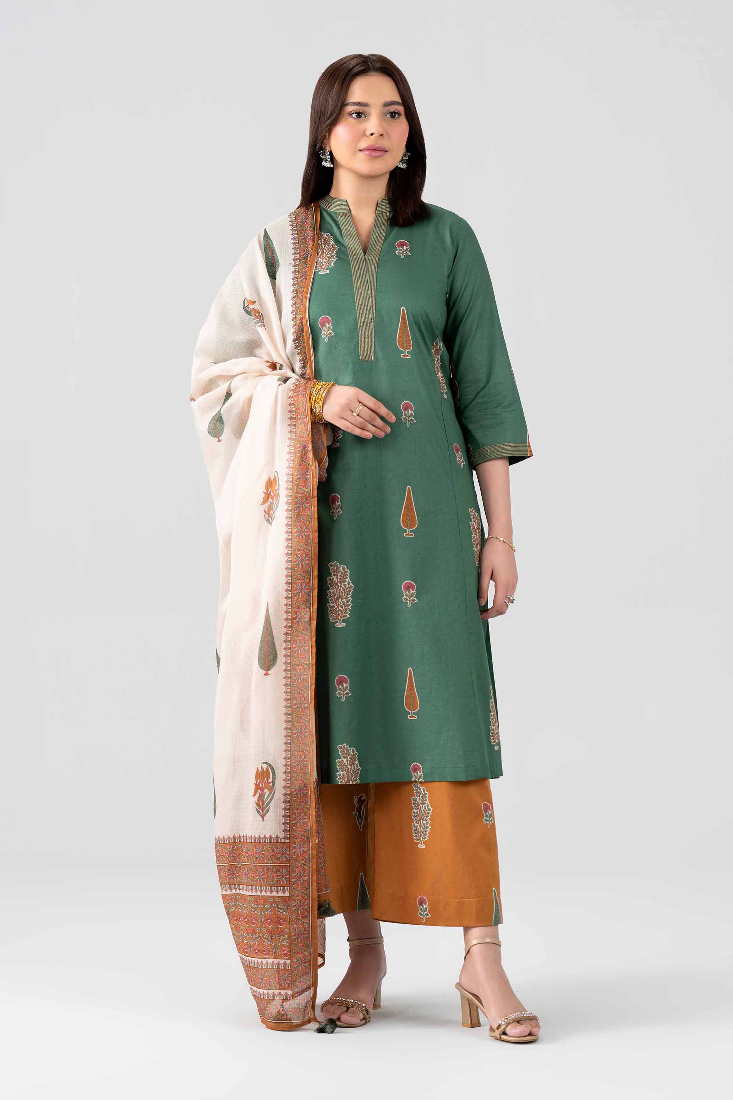 3 Piece - Embroidered Suit - KFS26-102