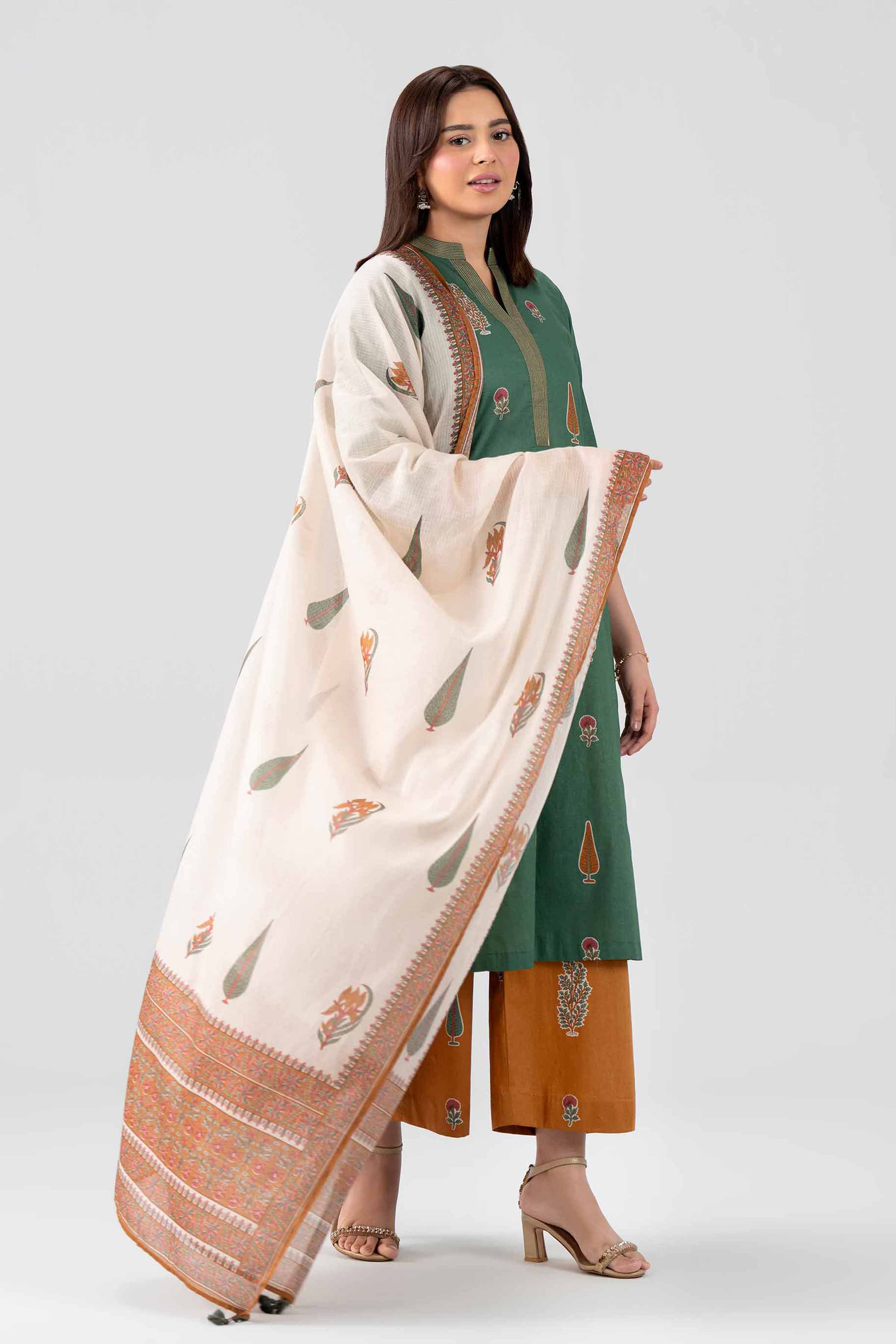 3 Piece - Embroidered Suit - KFS26-102