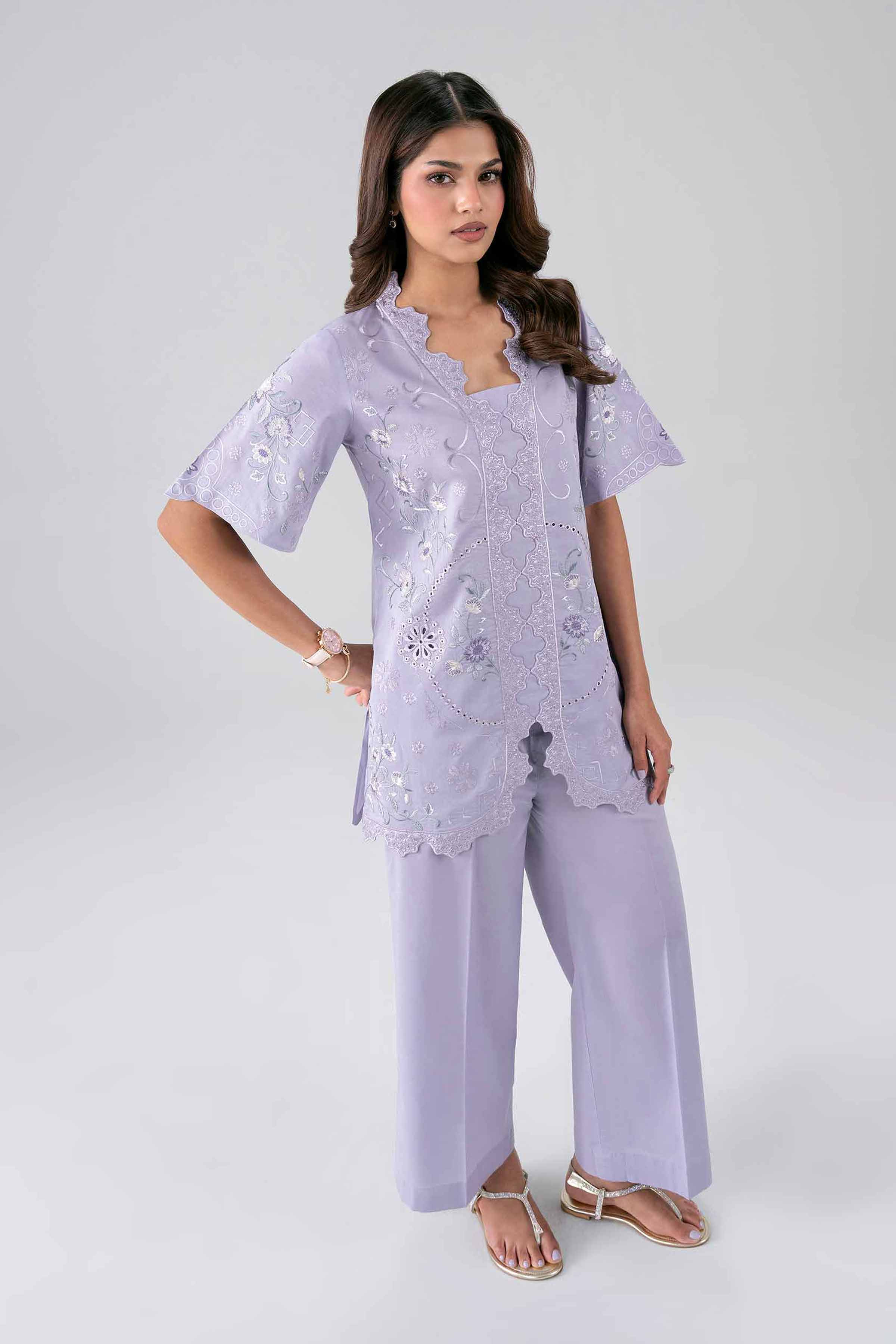 2 Piece - Embroidered Suit - KFS26-22