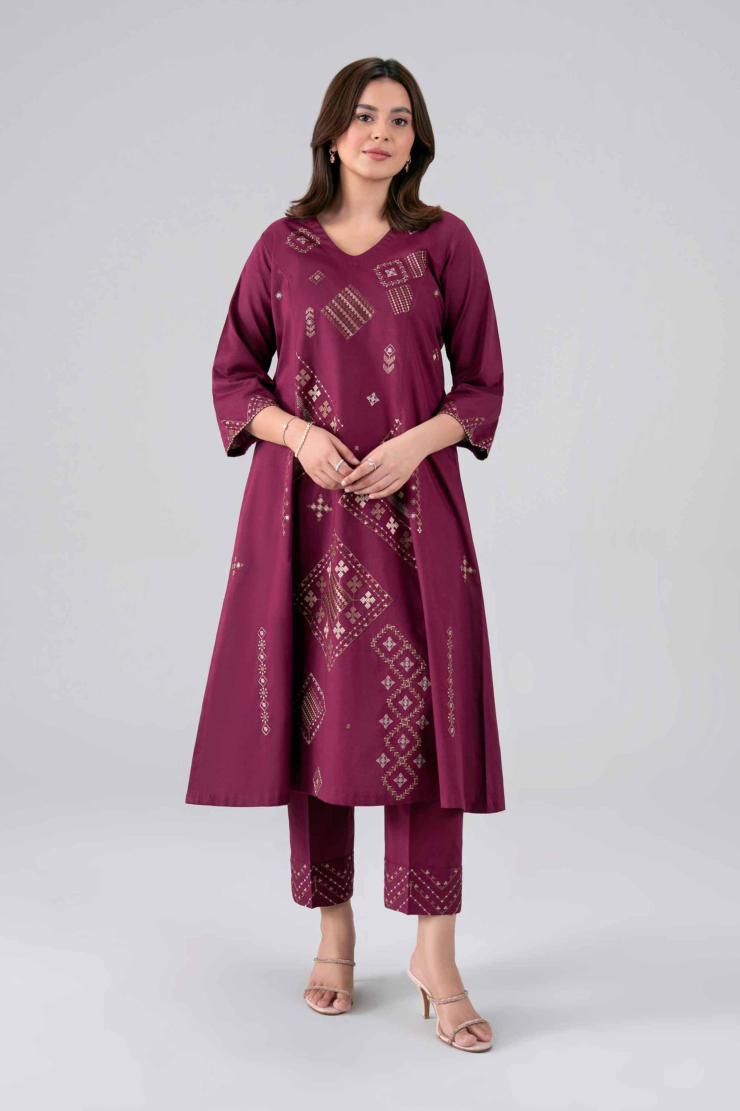 2 Piece - Embroidered Suit - KFS26-30
