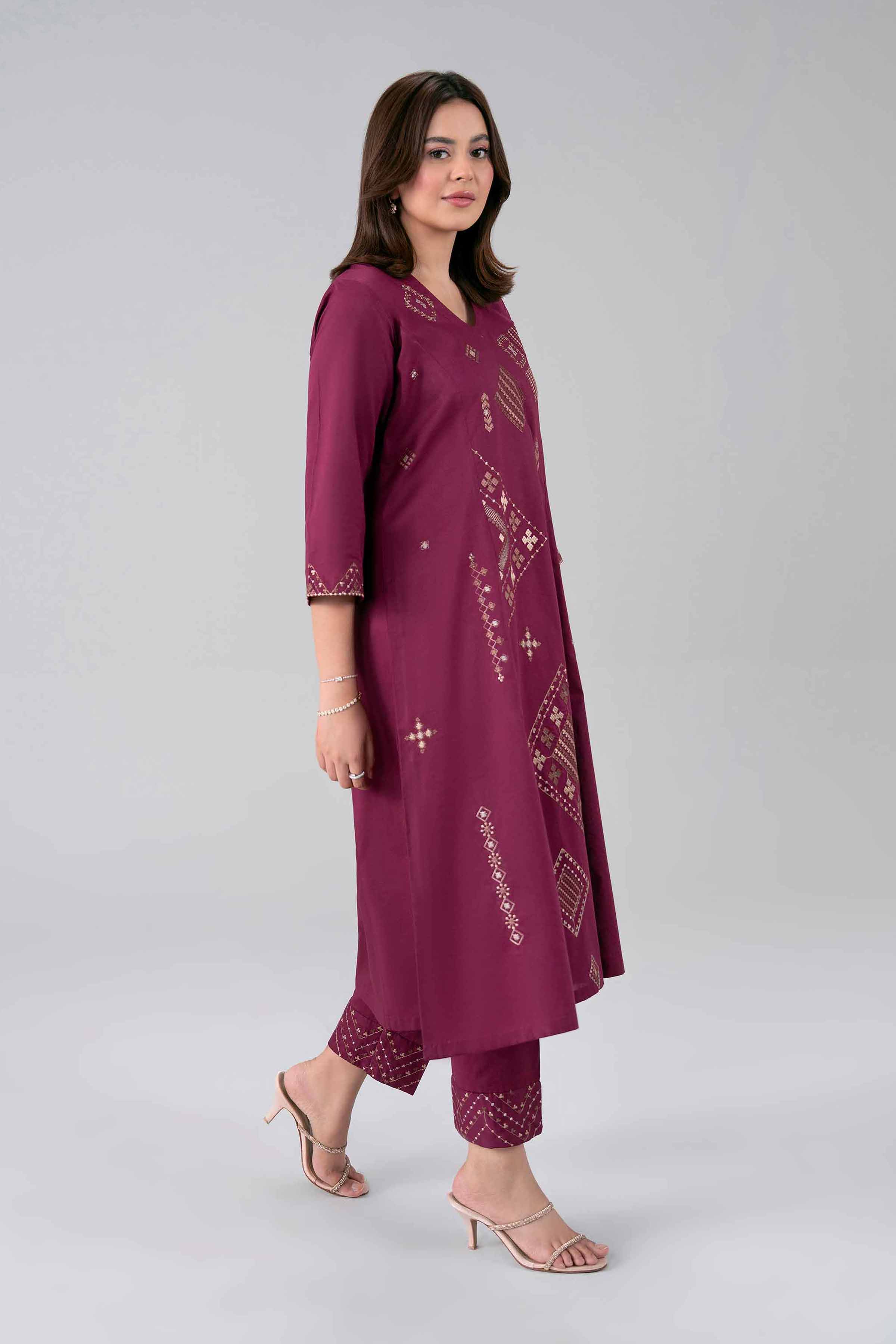 2 Piece - Embroidered Suit - KFS26-30