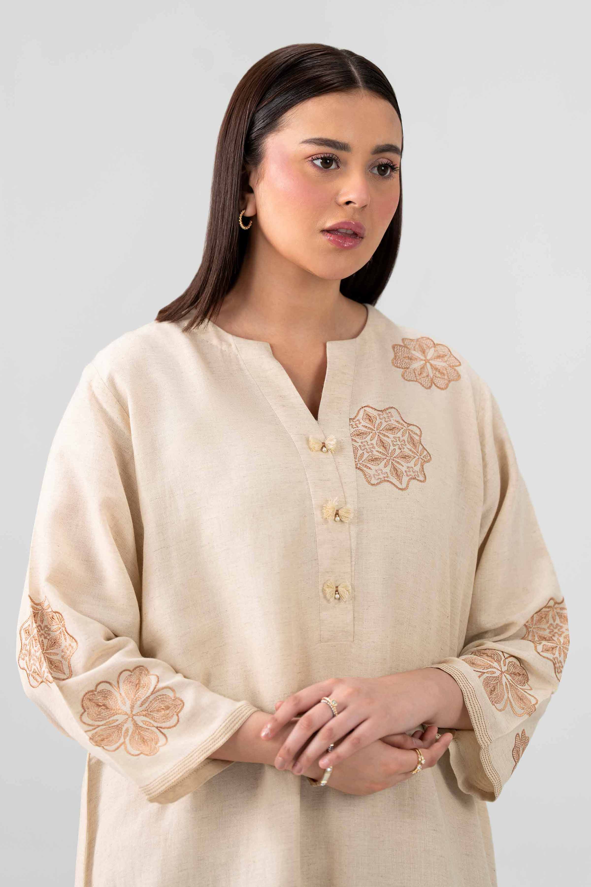 2 Piece - Embroidered Suit - KFS26-31