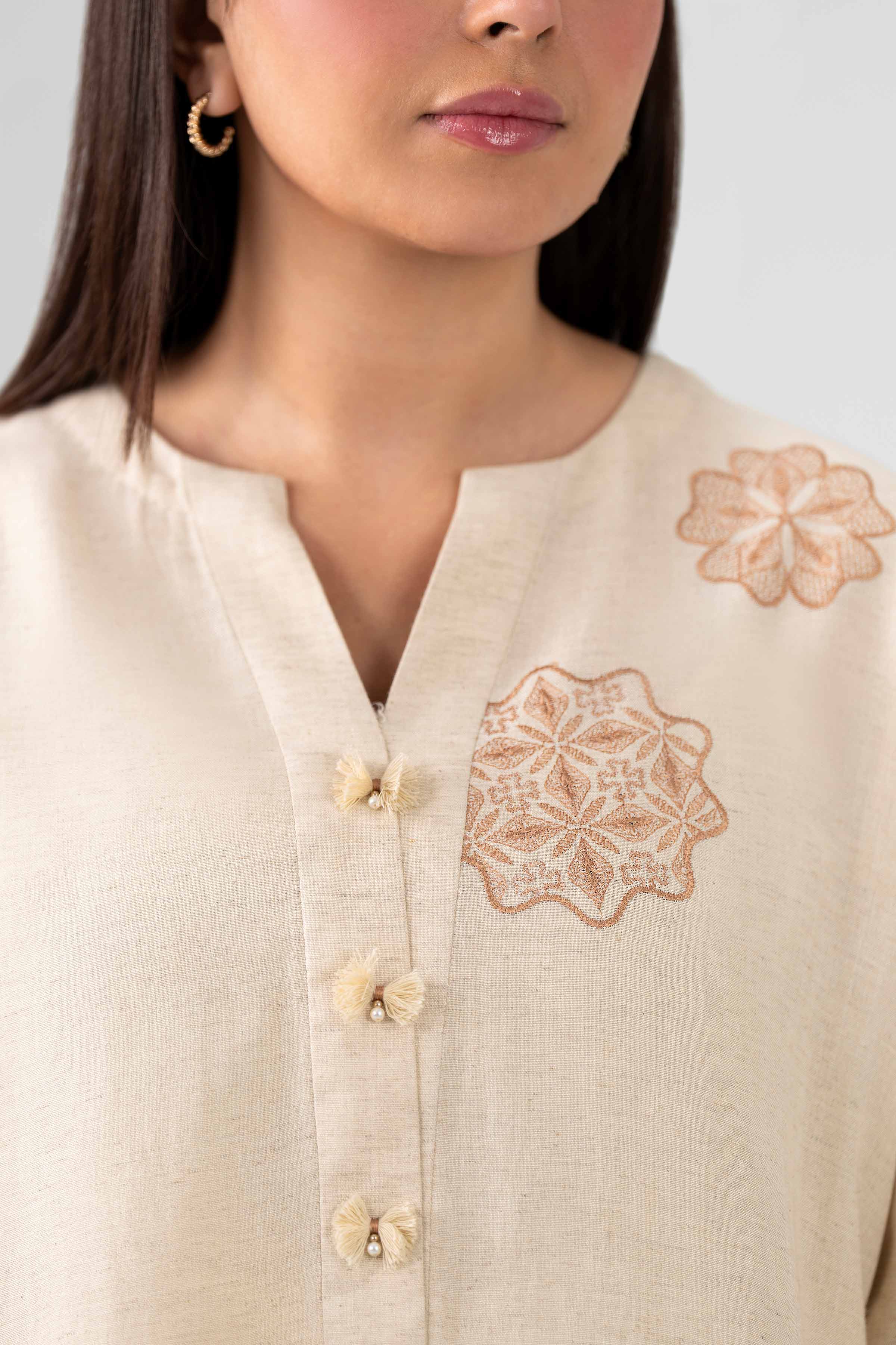 2 Piece - Embroidered Suit - KFS26-31