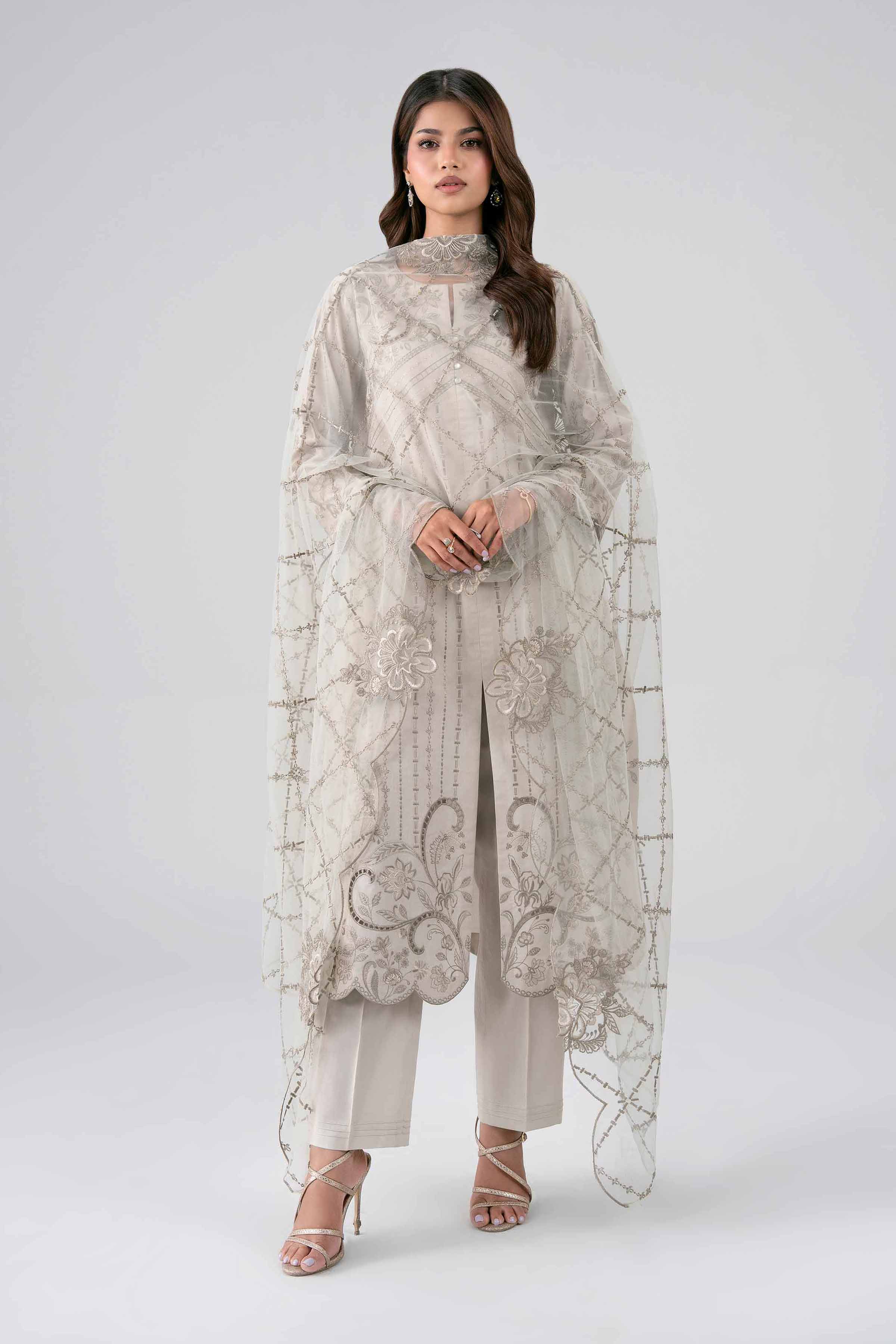 3 Piece - Embroidered Suit - KFS26-68