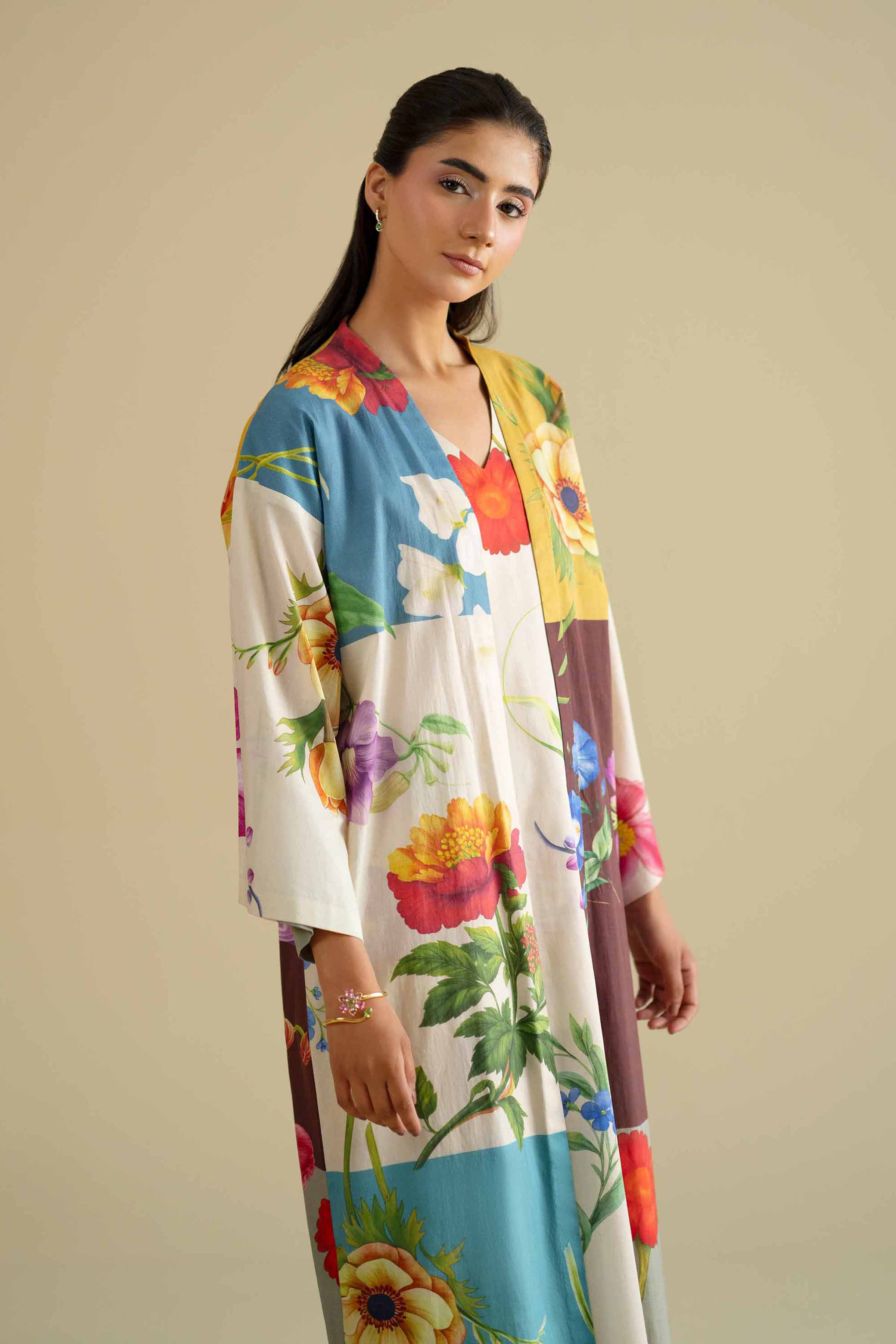 3 Piece - Printed Loungewear - KLS26-01 for Women - Pret Collection | Nishat | Shop Online