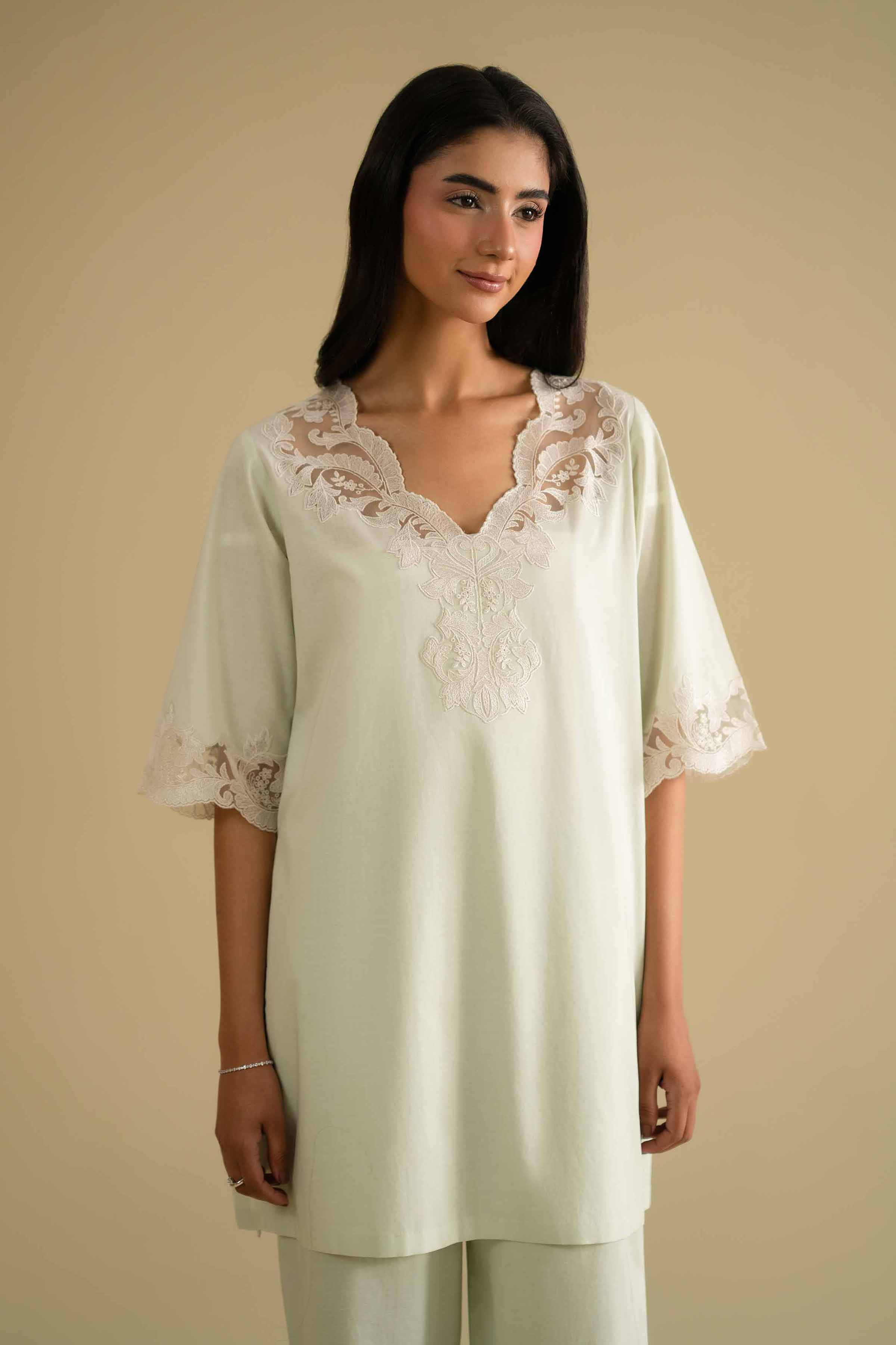2 Piece - Embroidered Loungewear - KLS26-04 for Women - Pret Collection | Nishat | Shop Online