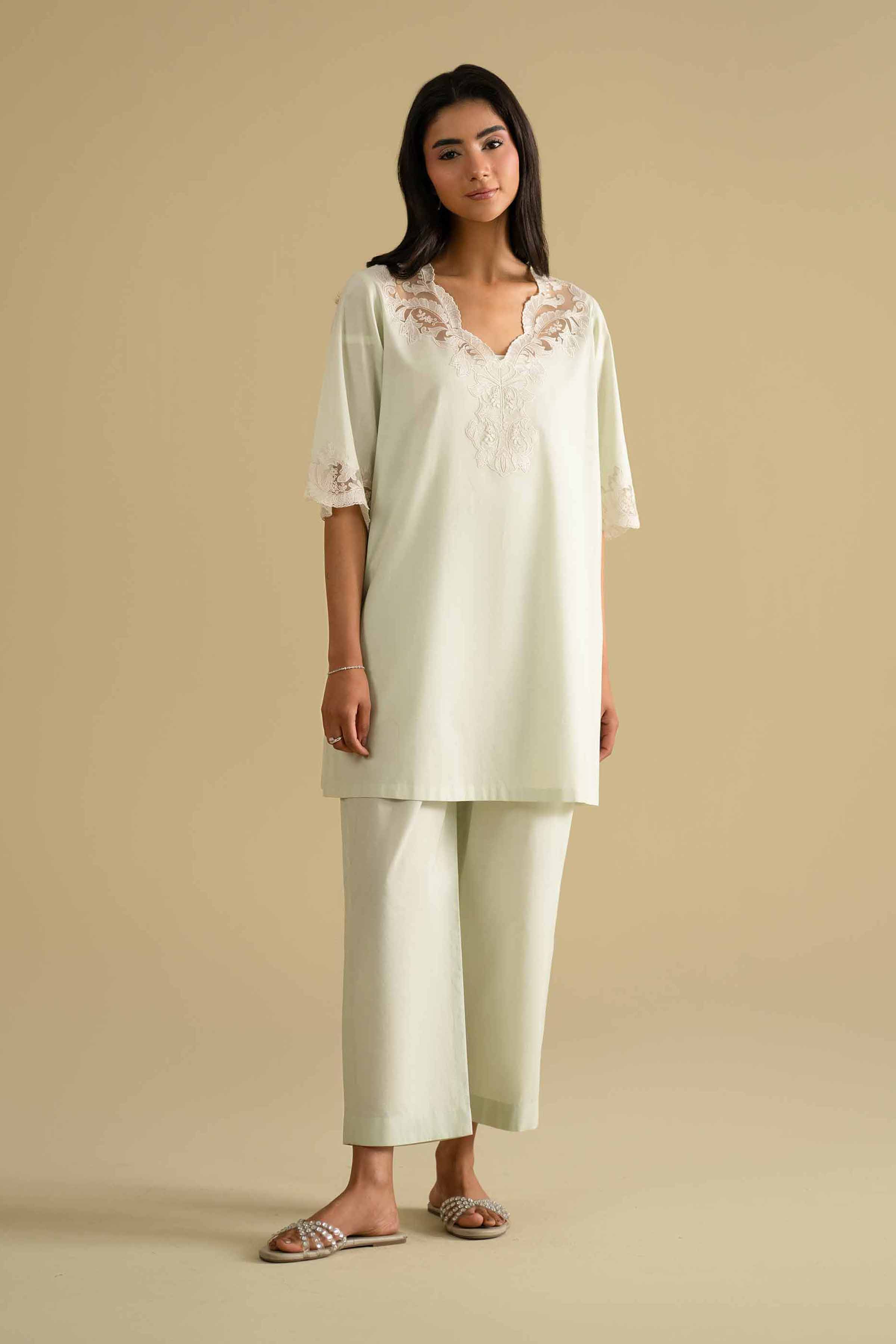 2 Piece - Embroidered Loungewear - KLS26-04 for Women - Pret Collection | Nishat | Shop Online