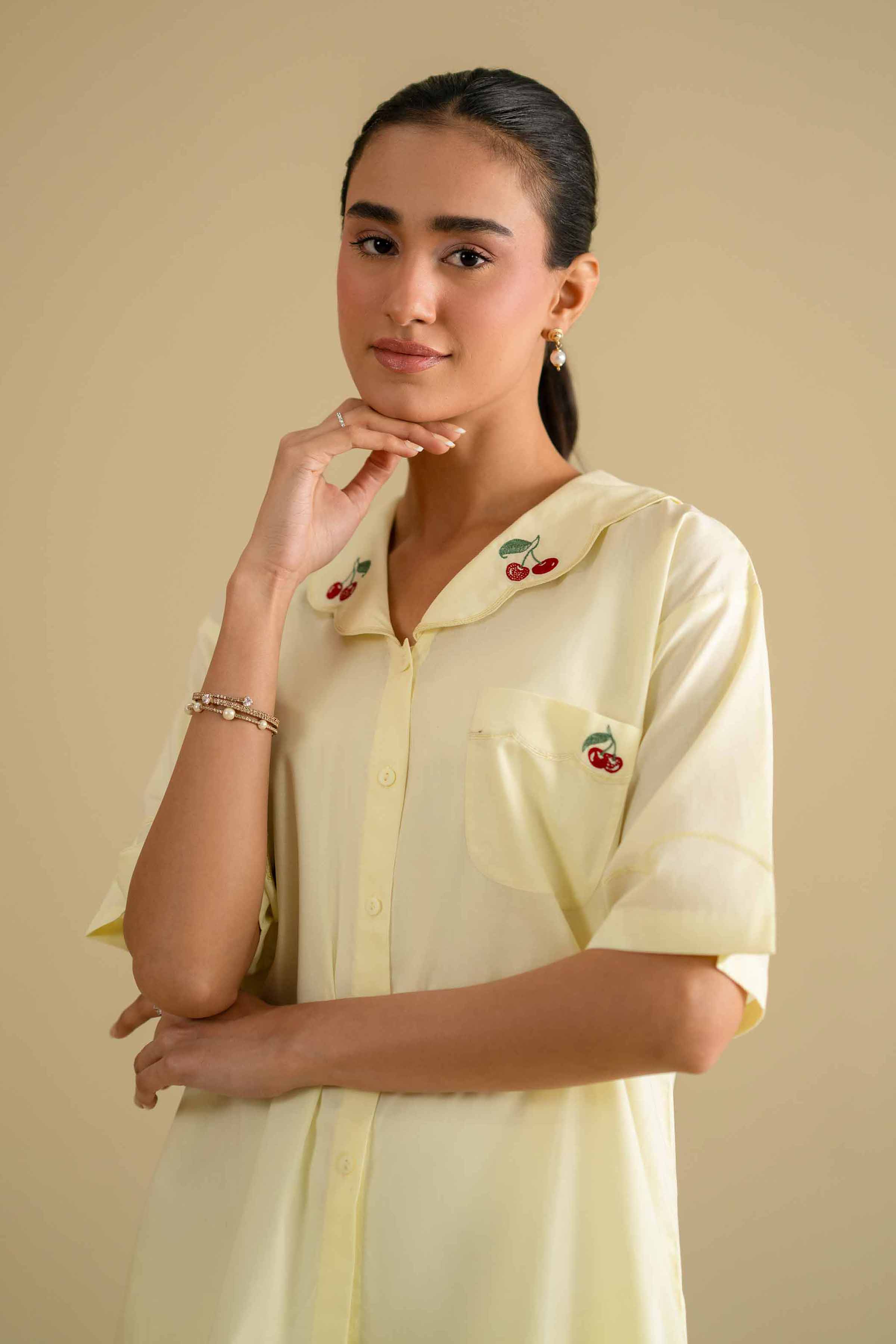 2 Piece - Embroidered Loungewear - KLS26-06 for Women - Pret Collection | Nishat | Shop Online