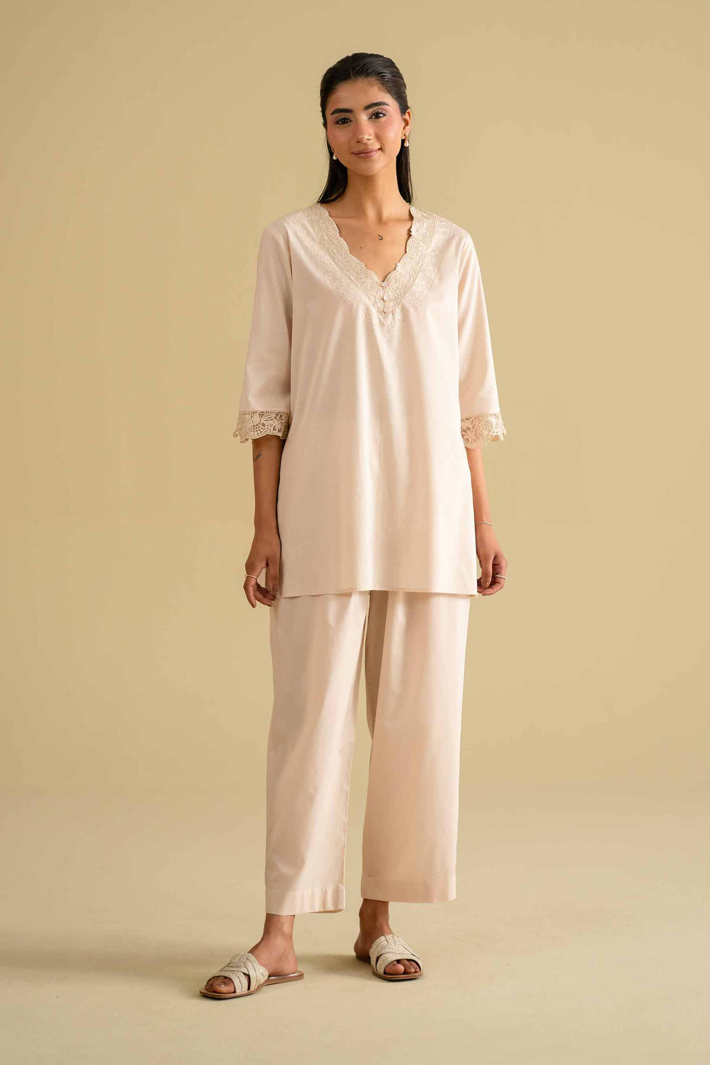 2 Piece - Embroidered Loungewear - KLS26-07 for Women - Pret Collection | Nishat | Shop Online