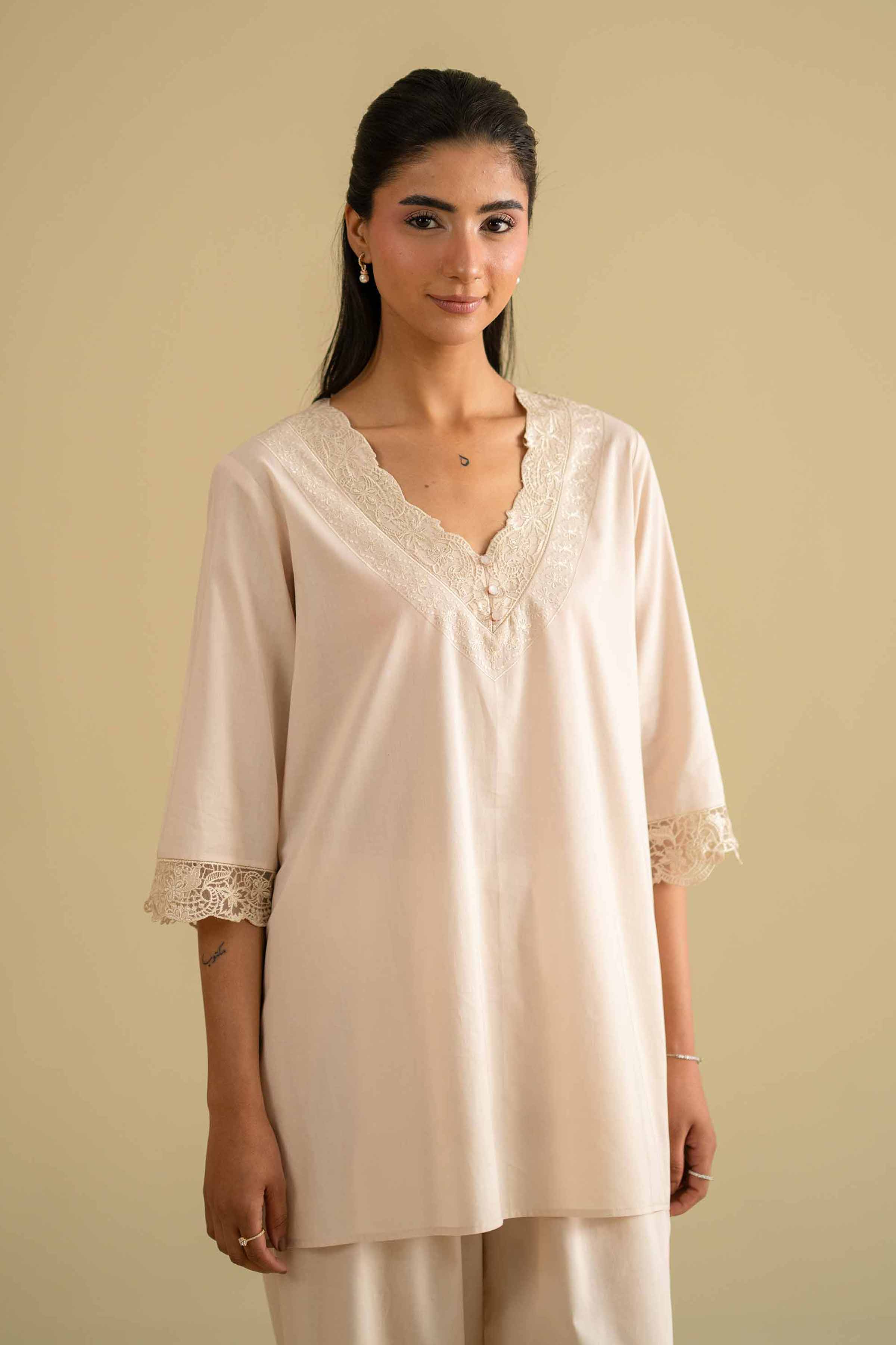 2 Piece - Embroidered Loungewear - KLS26-07 for Women - Pret Collection | Nishat | Shop Online