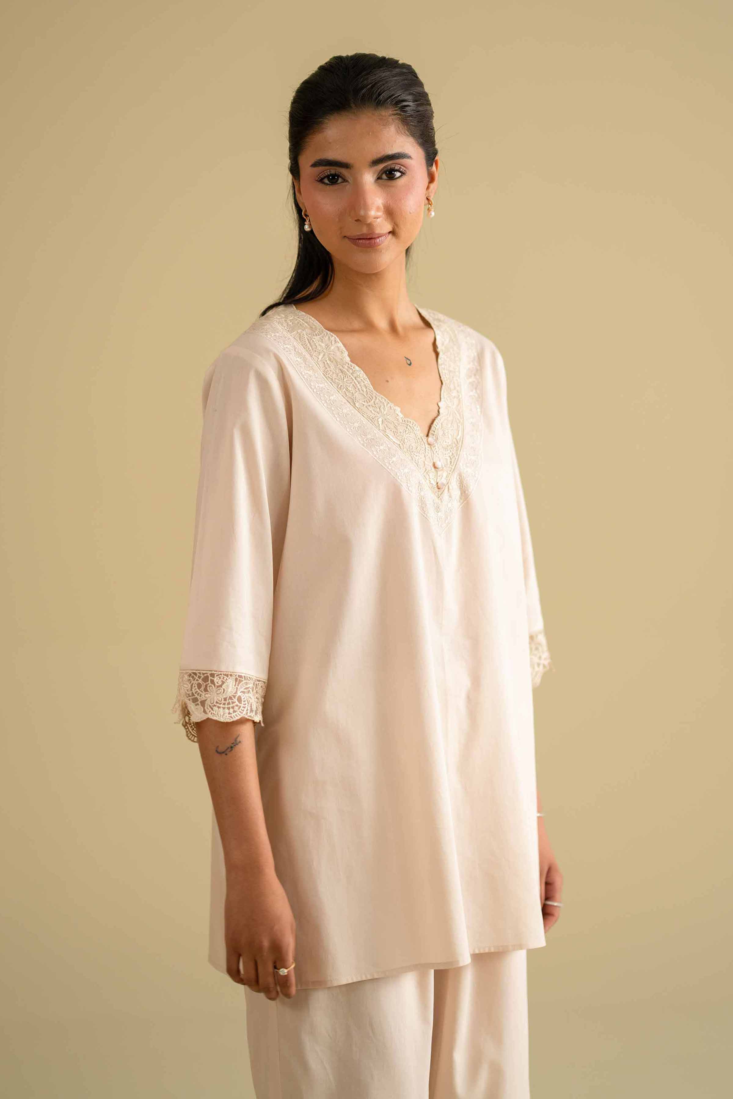 2 Piece - Embroidered Loungewear - KLS26-07 for Women - Pret Collection | Nishat | Shop Online
