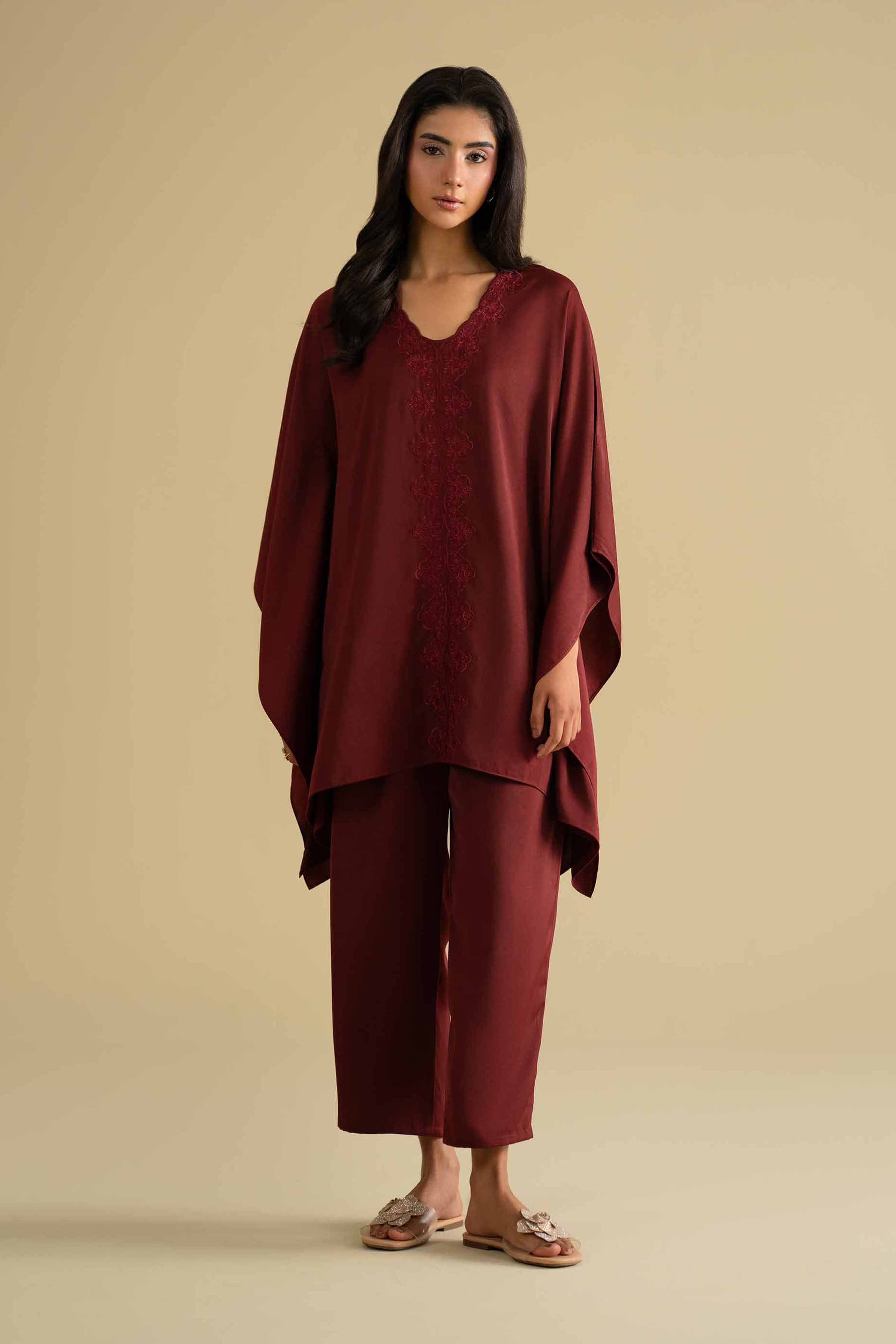 2 Piece - Embroidered Loungewear - KLS26-09 for Women - Pret Collection | Nishat | Shop Online