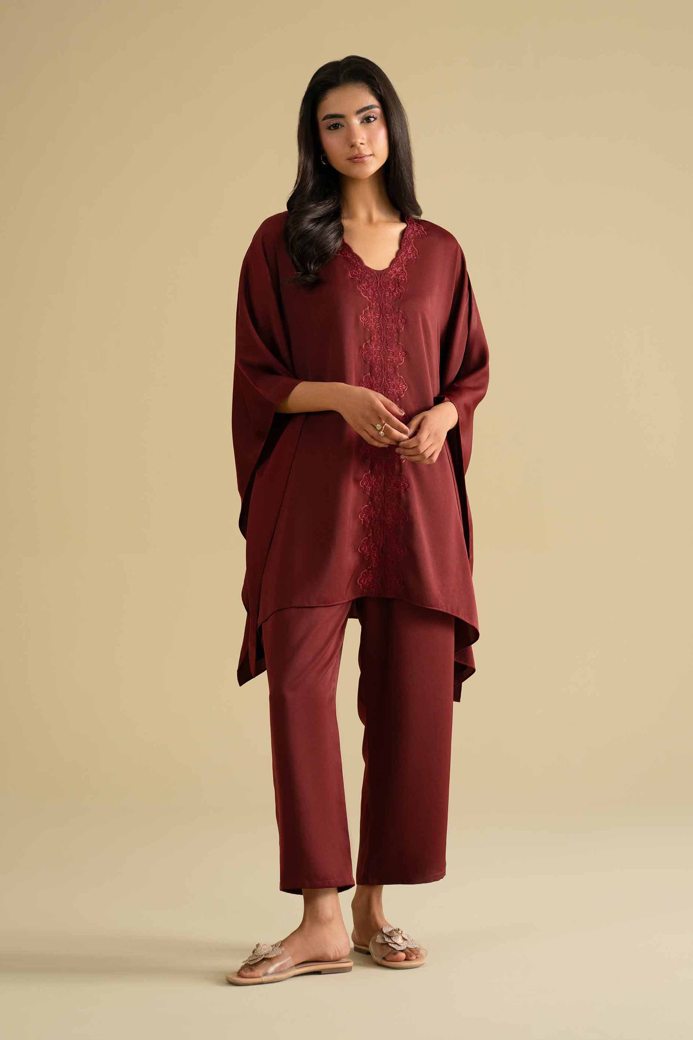 2 Piece - Embroidered Loungewear - KLS26-09 for Women - Pret Collection | Nishat | Shop Online
