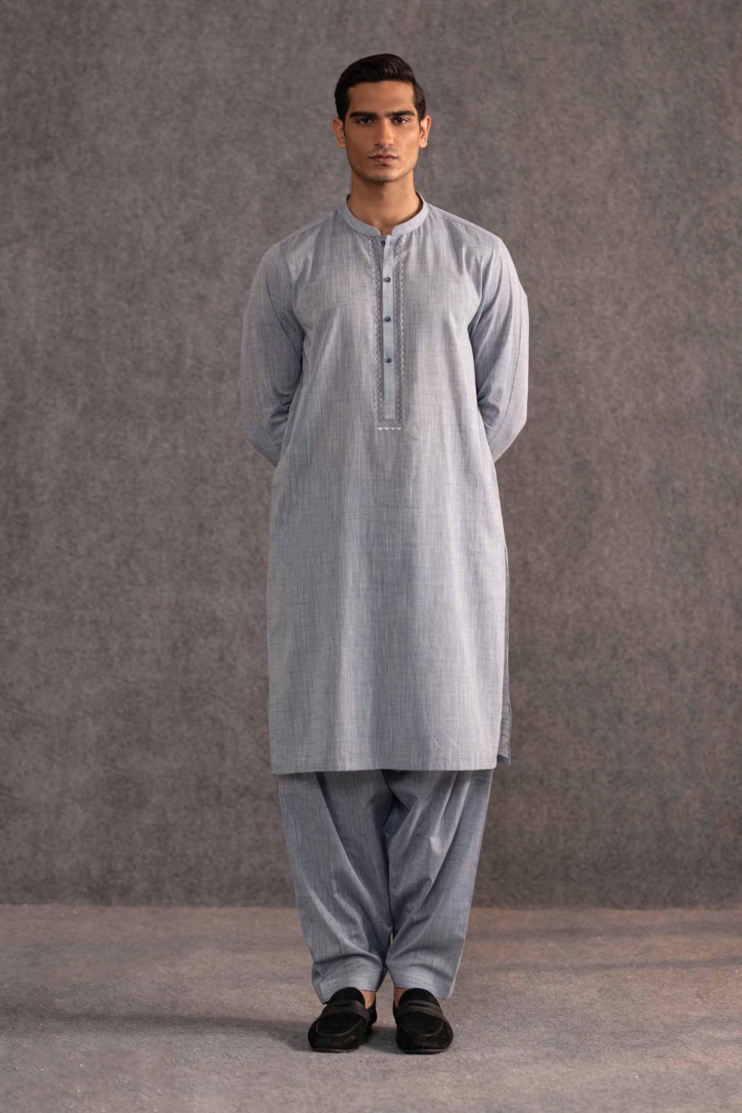 2 Piece - Embroidered Naqsh Suit - KNS25-05 for Men - Menswear Collection | Nishat | Shop Online