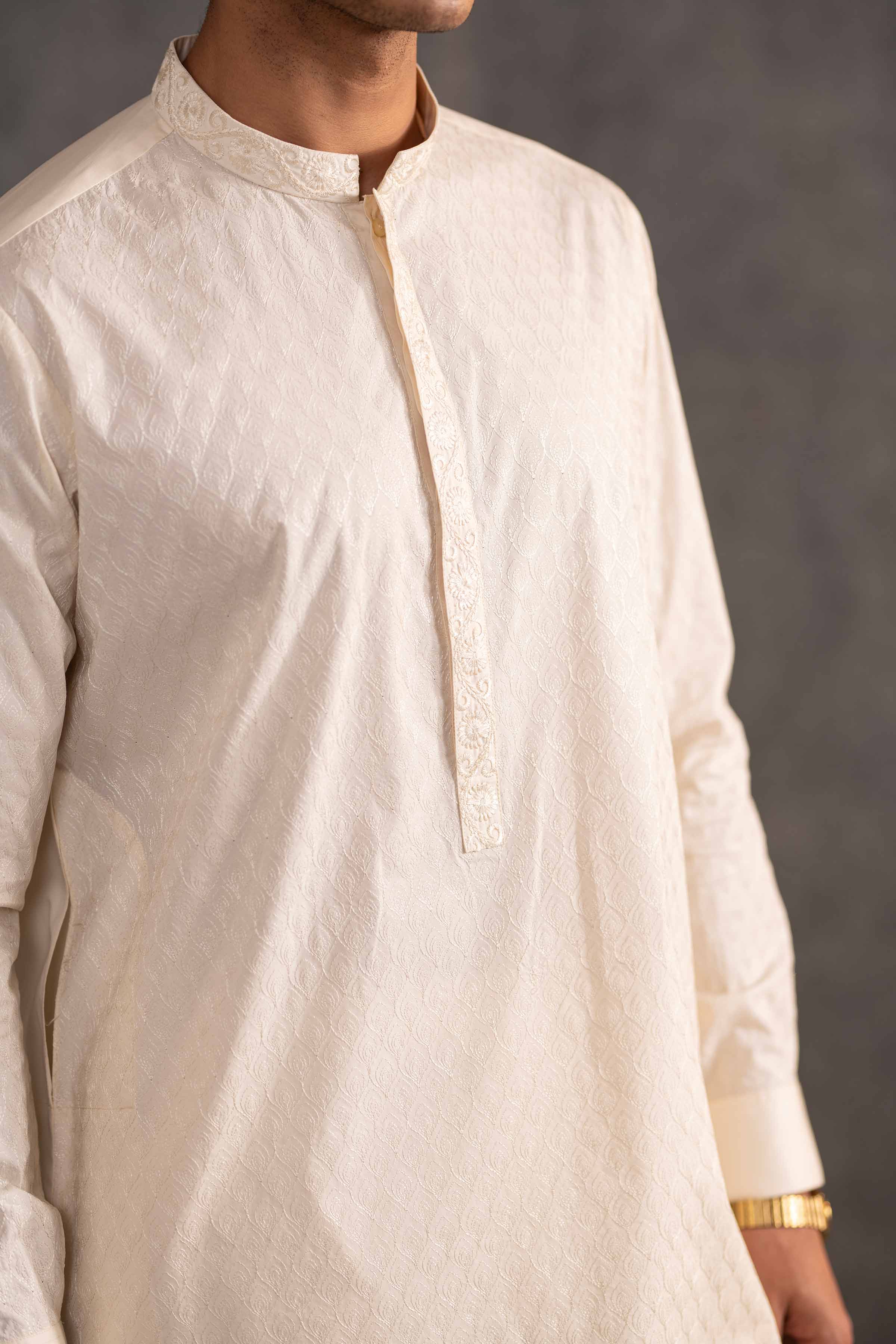 2 Piece - Embroidered Naqsh Suit - KNS25-07 for Men - Menswear Collection | Nishat | Shop Online