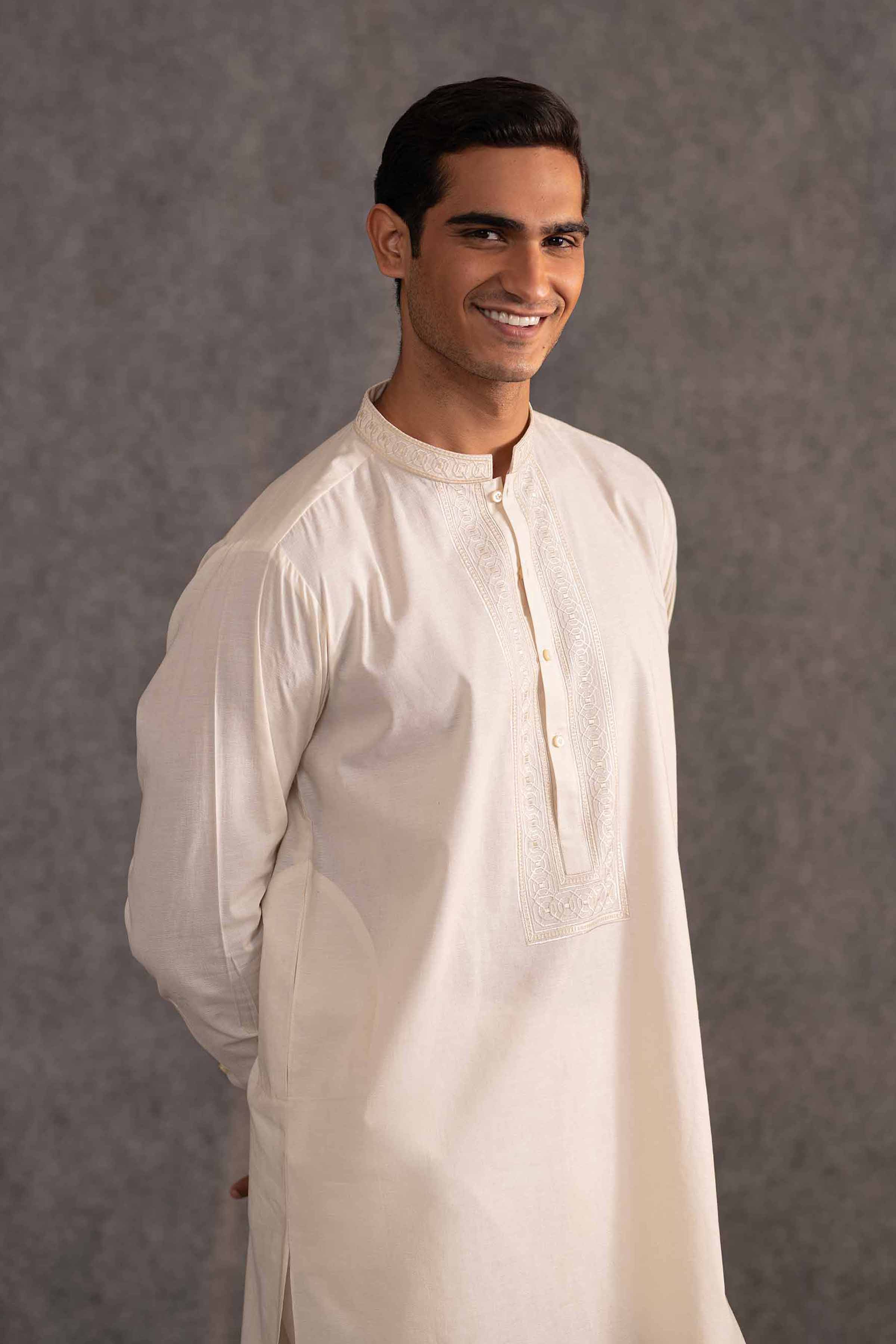 2 Piece - Embroidered Naqsh Suit - KNS25-08 for Men - Menswear Collection | Nishat | Shop Online