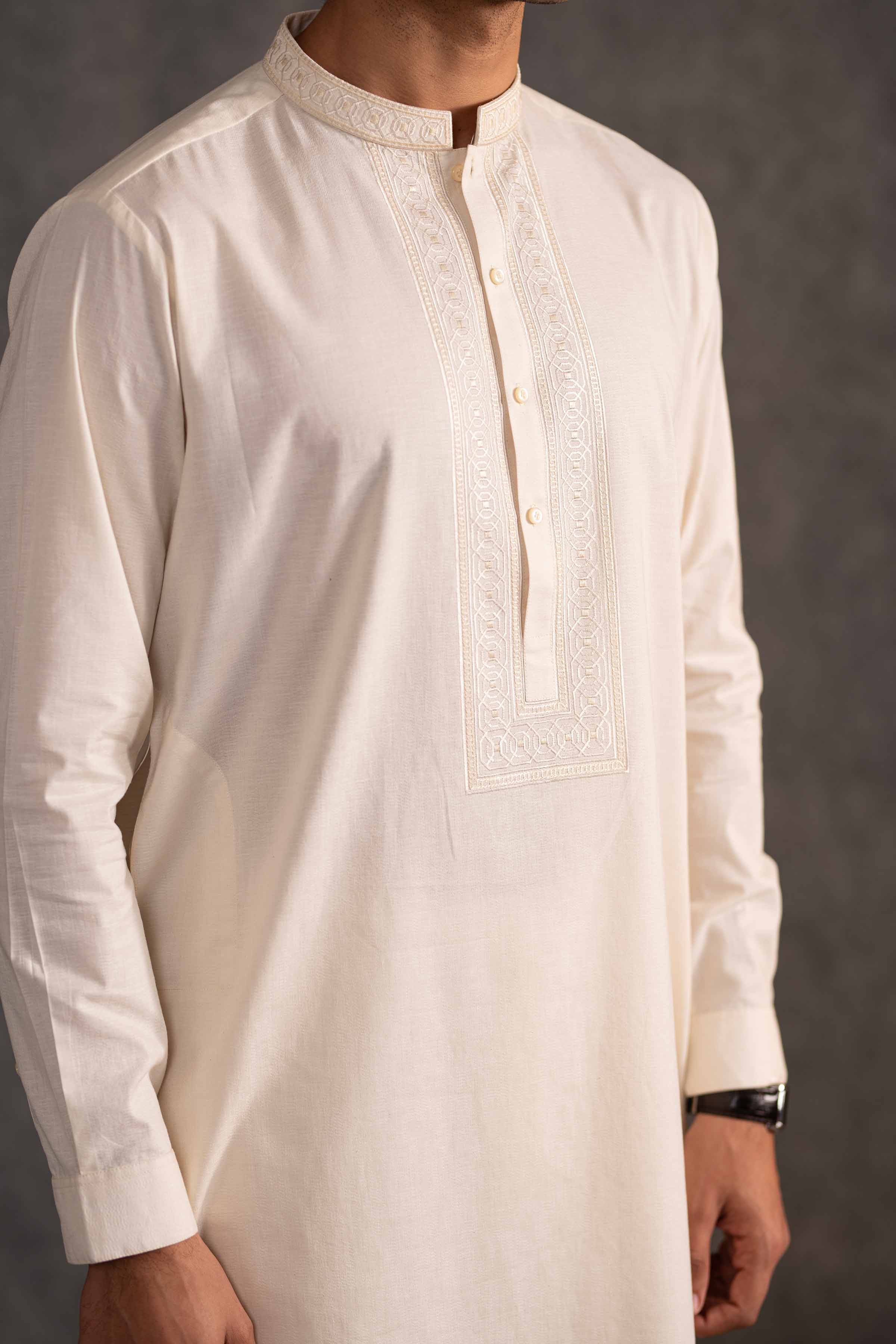 2 Piece - Embroidered Naqsh Suit - KNS25-08 for Men - Menswear Collection | Nishat | Shop Online