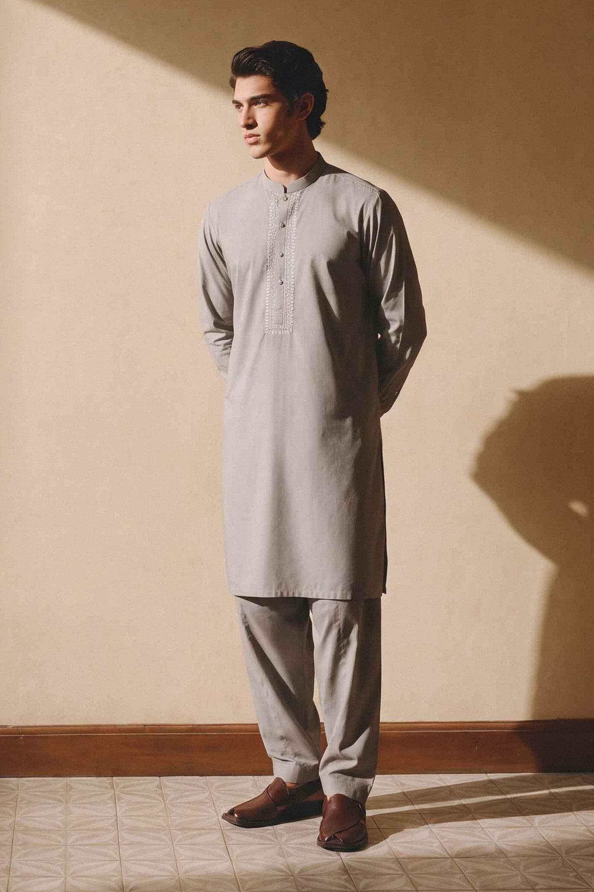 2 Piece - Embroidered Suit - NLWS26-10 – Men’s Stitched Collection | Nishat | Shop Online