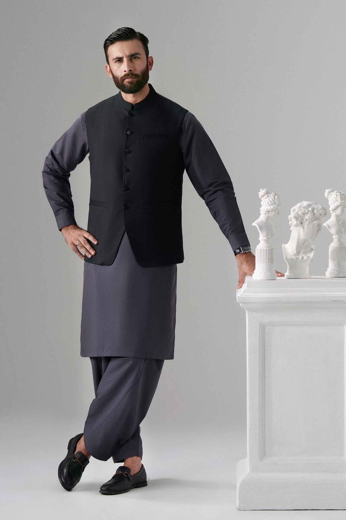 2 Piece - Embroidered Suit - NLWS26-07 – Men’s Stitched Collection | Nishat | Shop Online