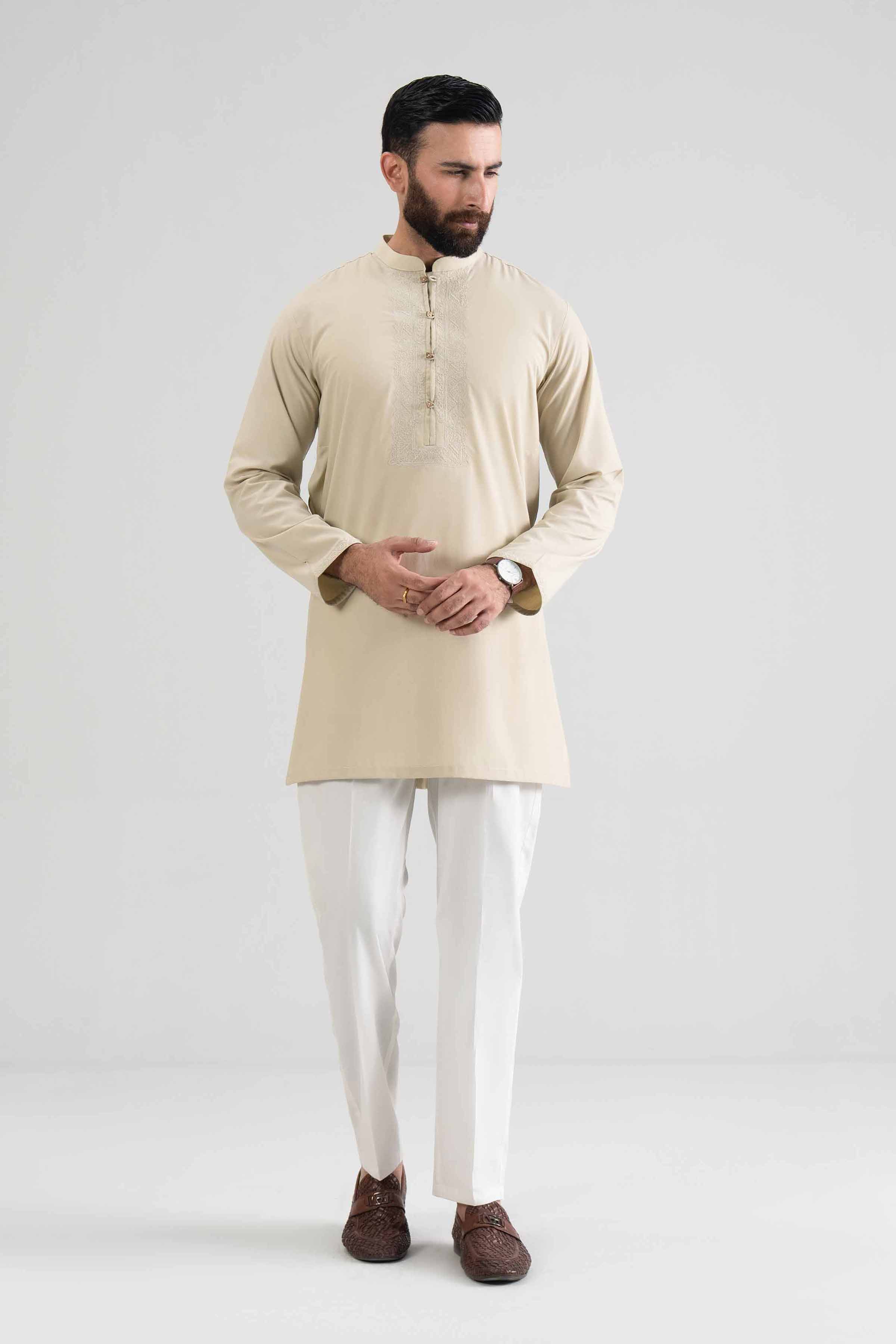 Embroidered Kurta - NQ26-009 – Men’s Stitched Collection | Nishat | Shop Online