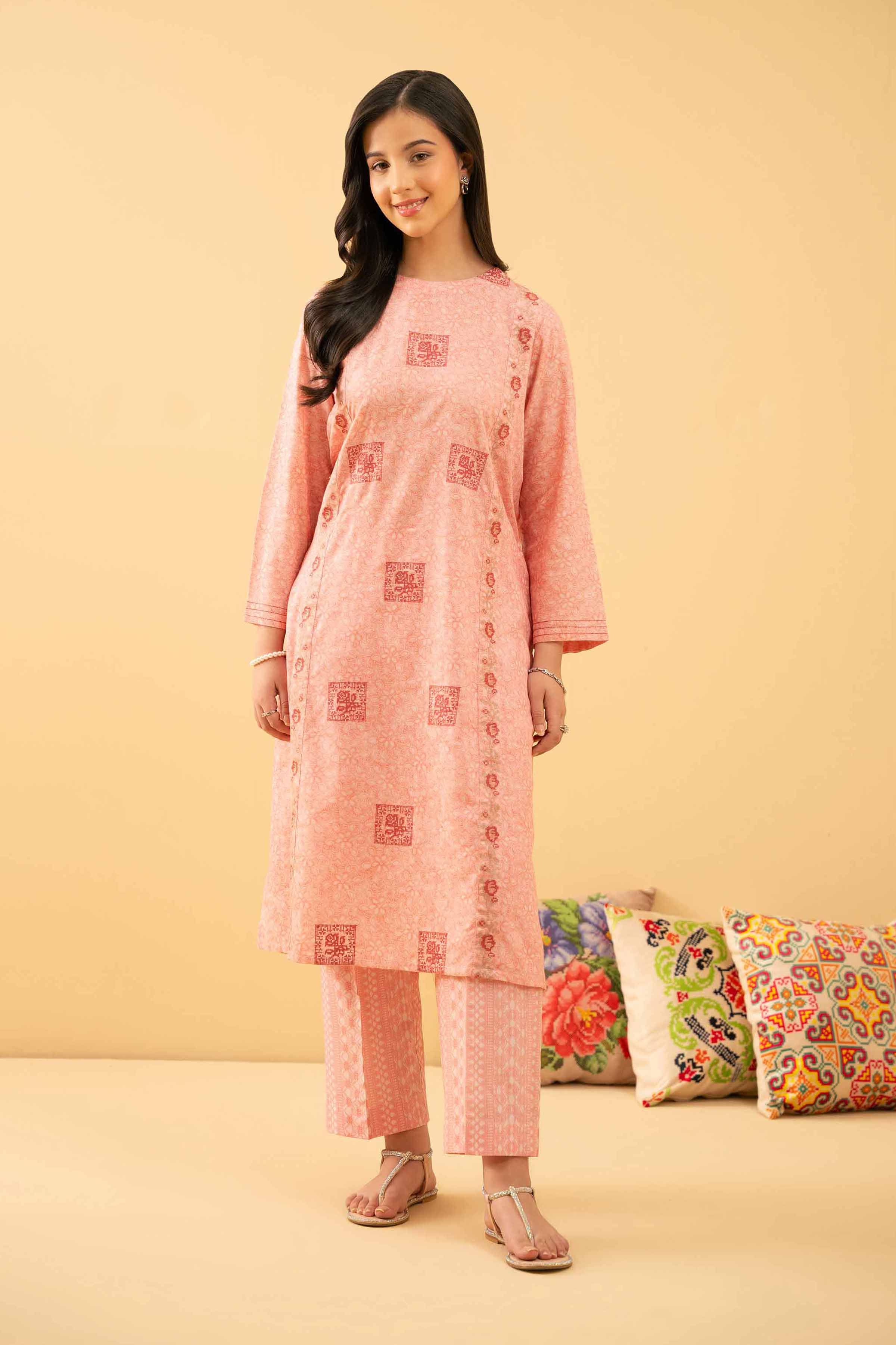 2 Piece - Printed Embroidered Suit - PE25-497 for Women - Pret Collection | Nishat | Shop Online