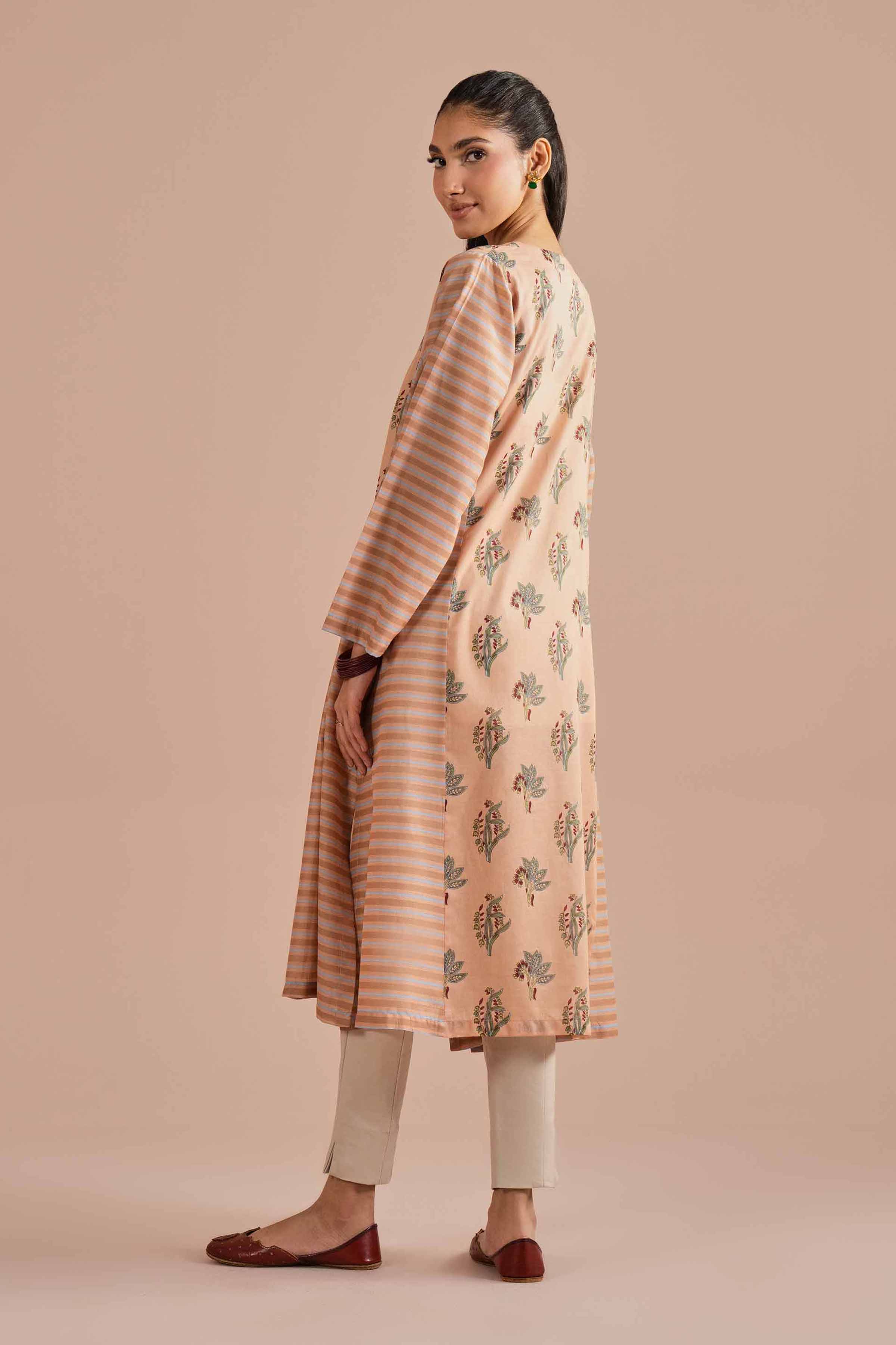 Printed Embroidered Shirt - PE26-01 for Women - Pret Collection | Nishat | Shop Online