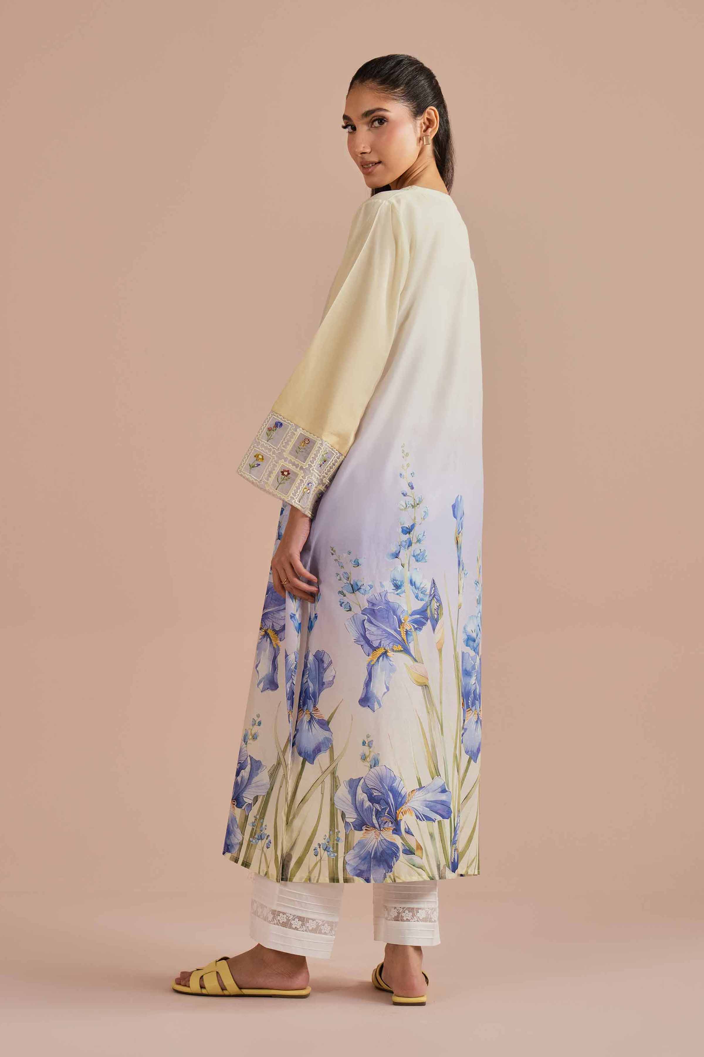 Printed Embroidered Shirt - PE26-02 for Women - Pret Collection | Nishat | Shop Online